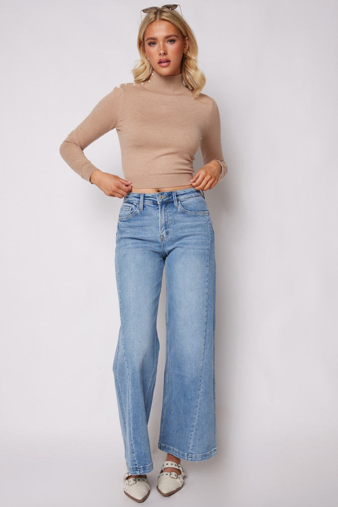 Lacie High Rise Palazzo Jeans