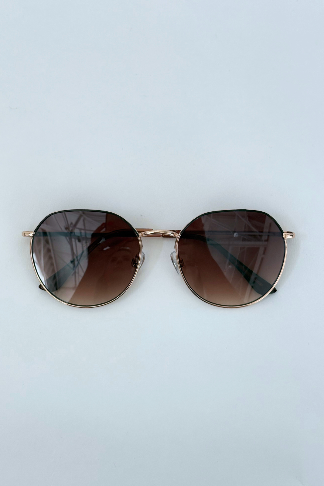 Tina Round Aviator Sunglasses