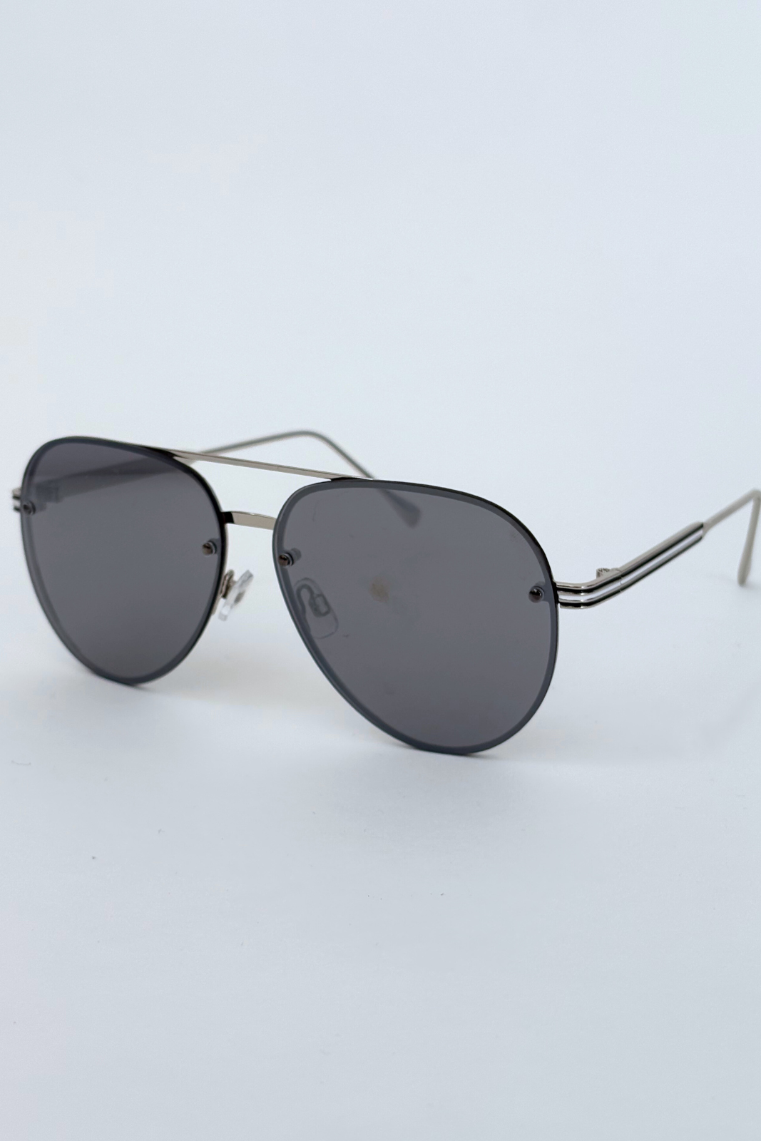 Lucy Rimless Aviator Sunglasses