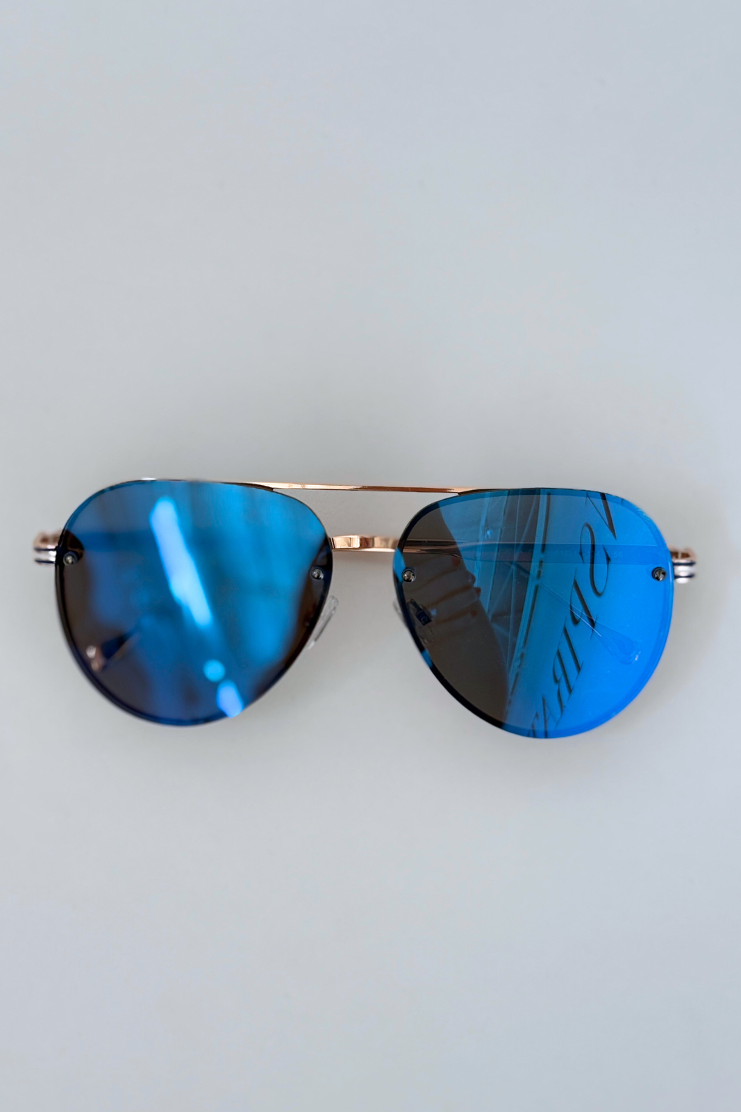 Lucy Rimless Aviator Sunglasses