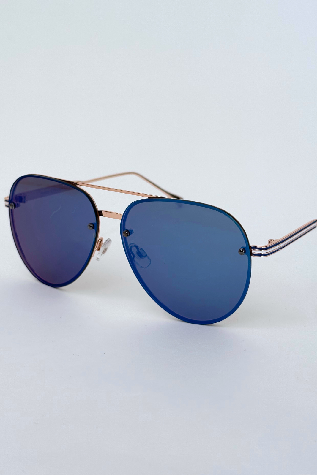 Lucy Rimless Aviator Sunglasses