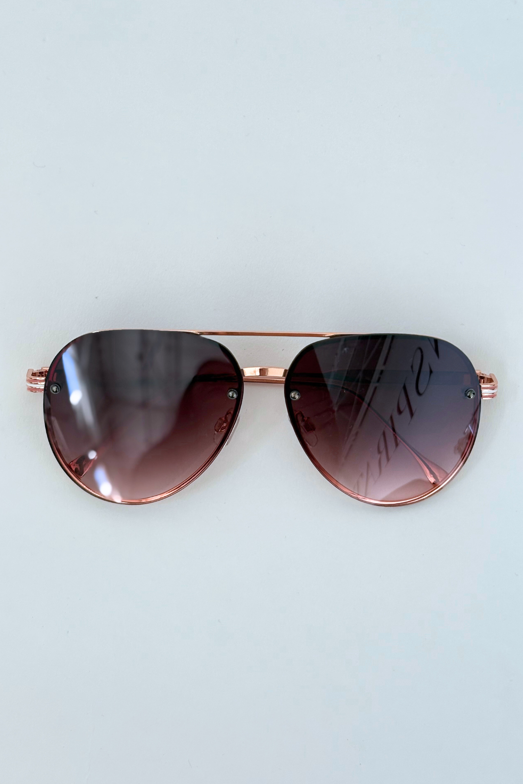 Lucy Rimless Aviator Sunglasses
