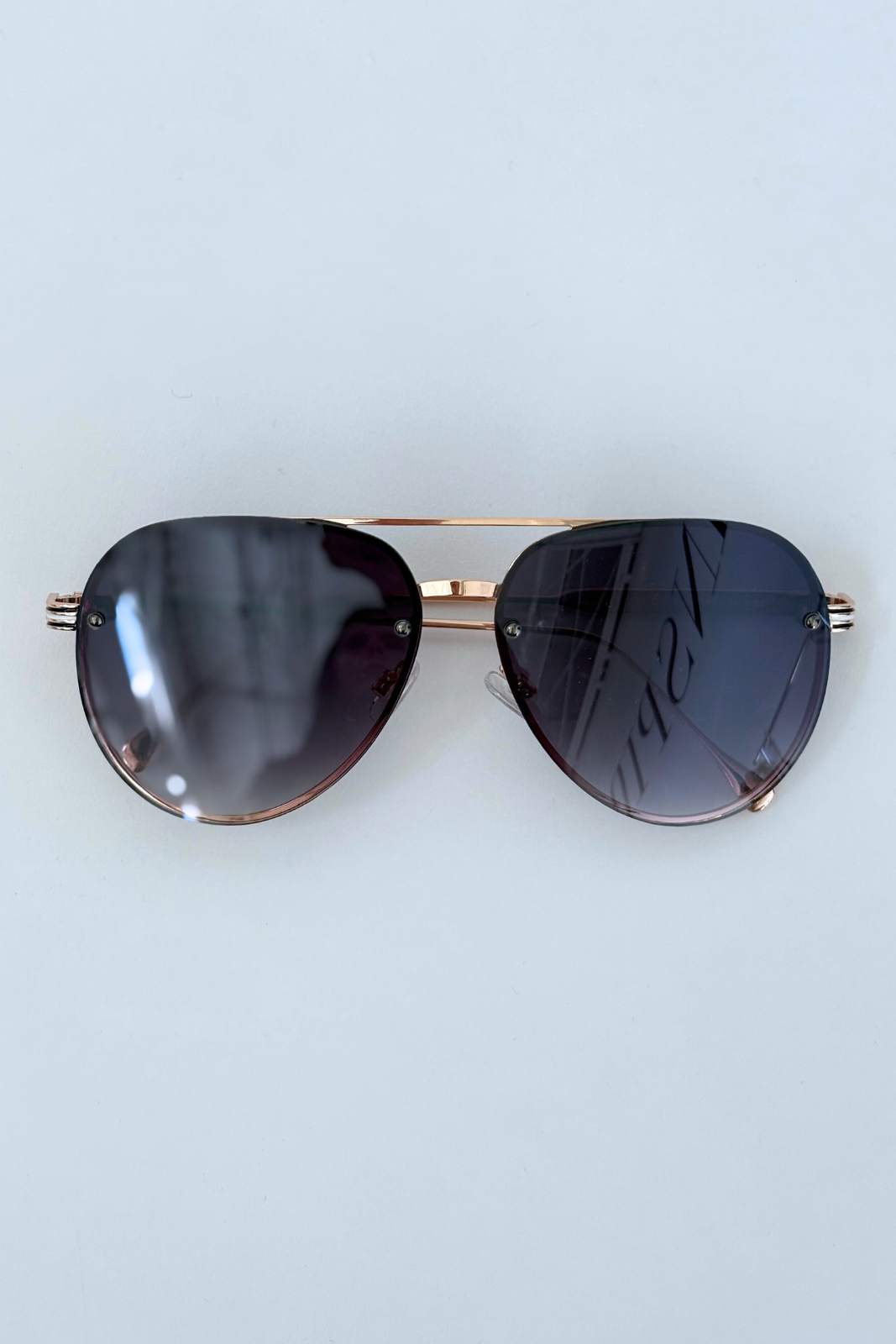 Lucy Rimless Aviator Sunglasses