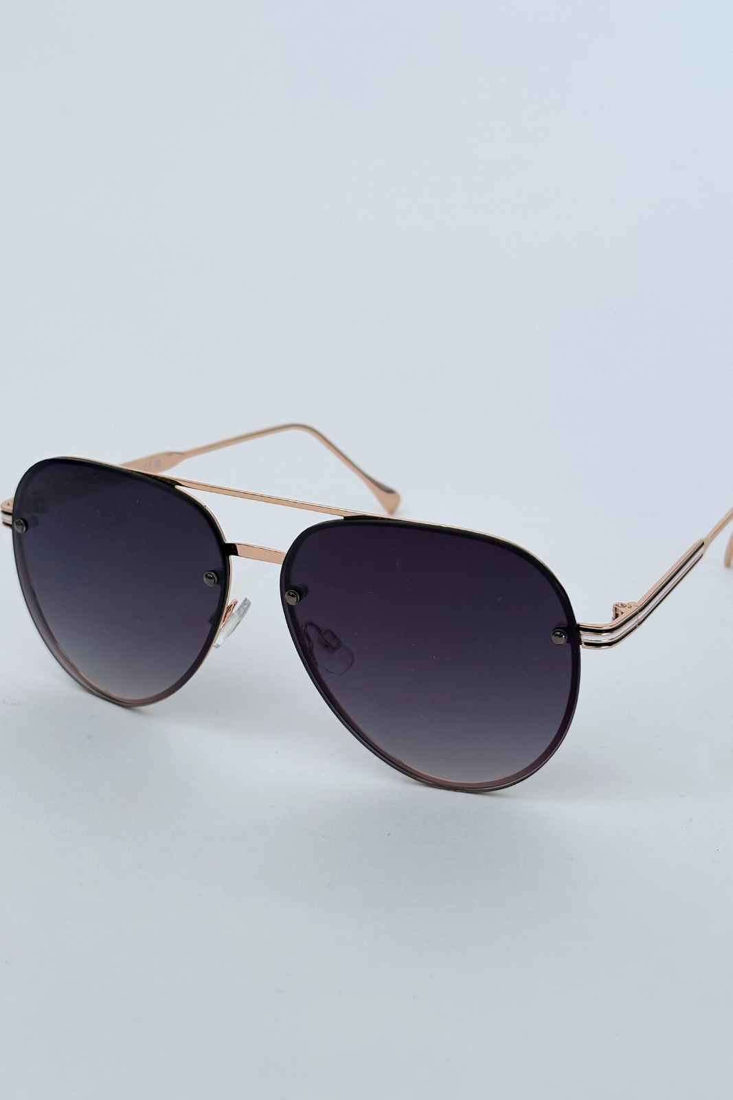 Lucy Rimless Aviator Sunglasses