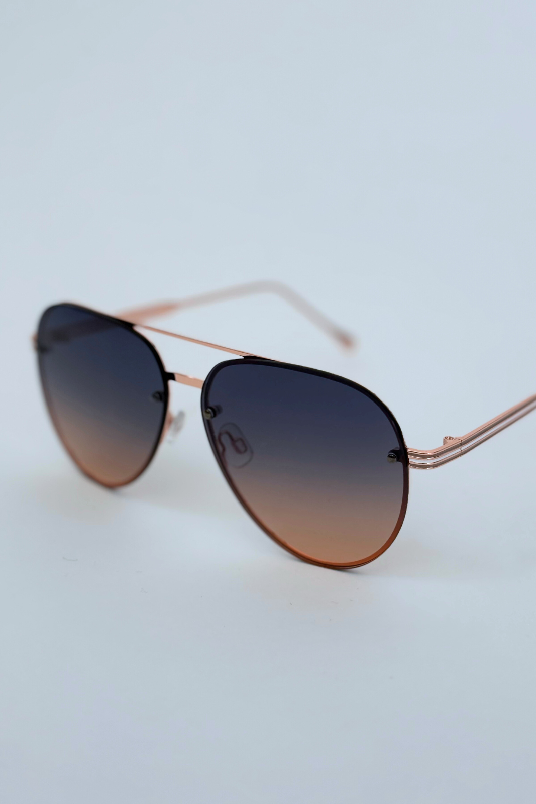 Lucy Rimless Aviator Sunglasses