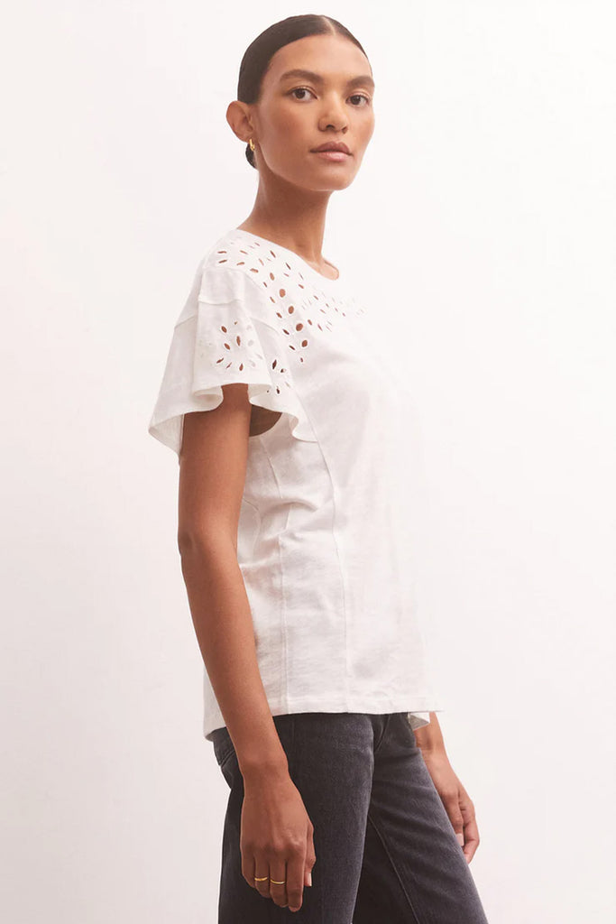 Z Supply Alanis Embroidered Top - fab'rik