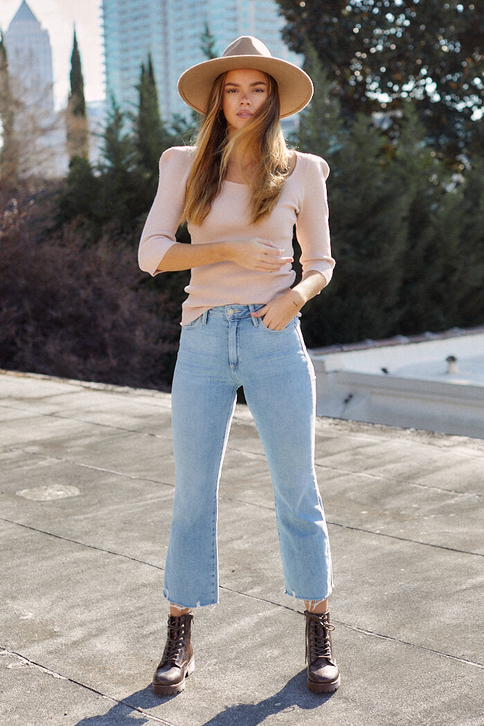 SALE - Aspen Scoop Neck Knit Top - fab'rik