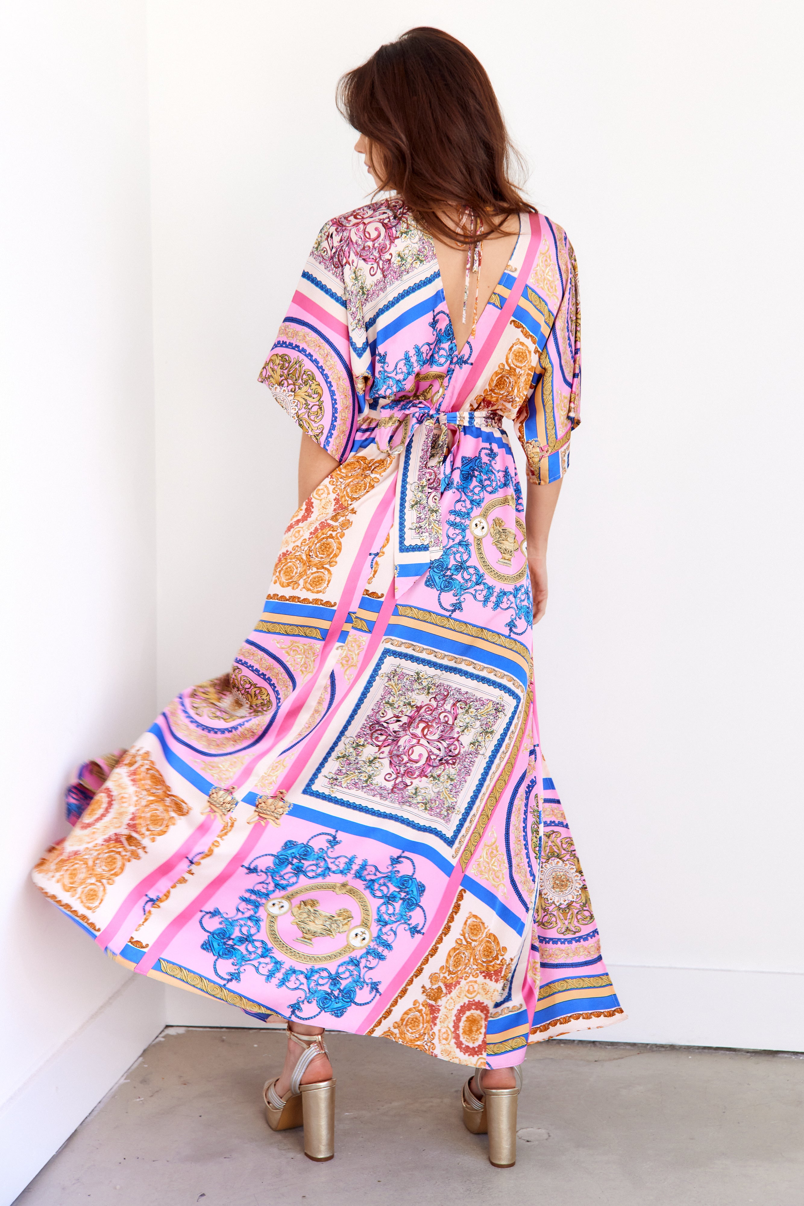Gabriella Printed Maxi Dress - fab'rik