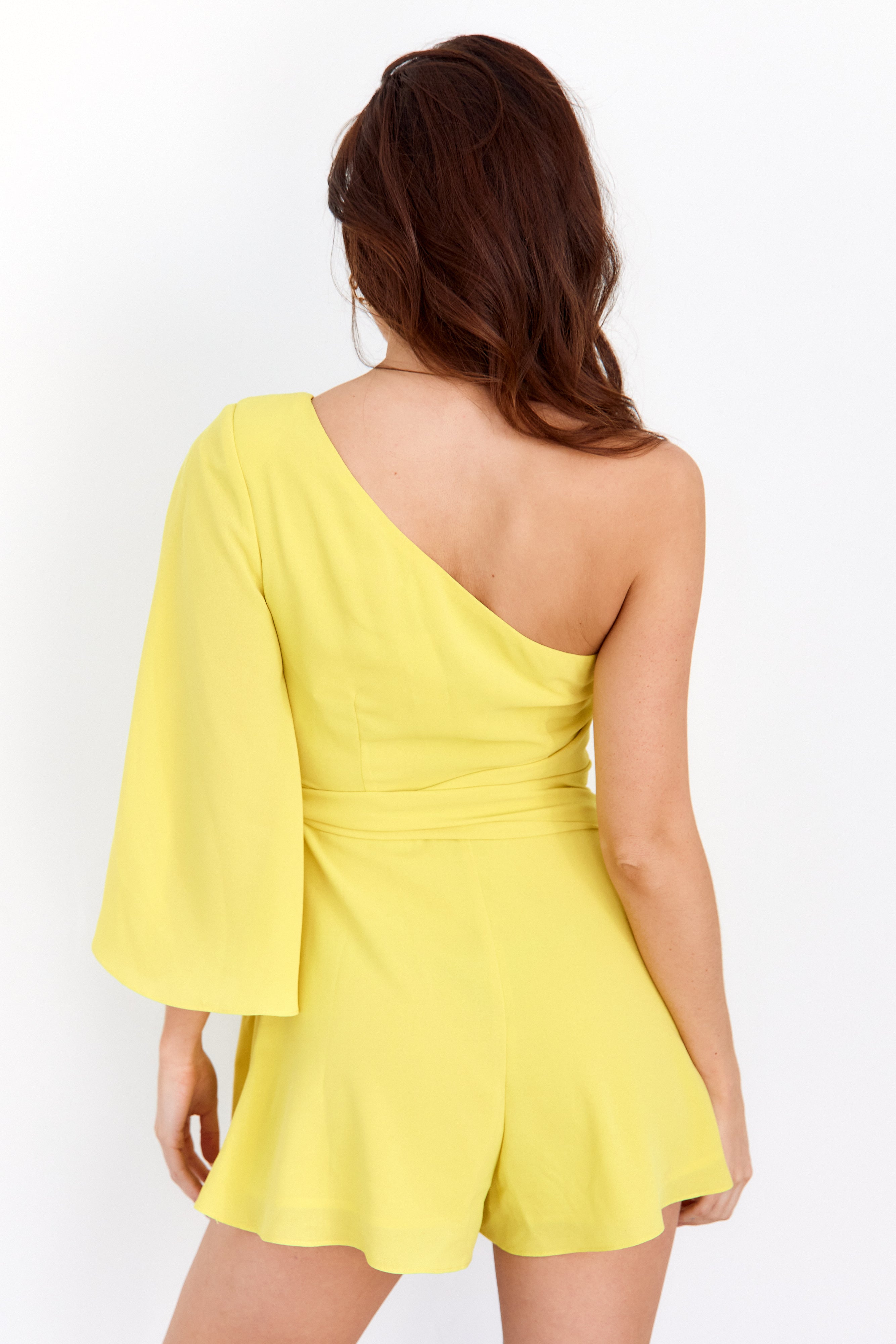 Katherine One Shoulder Romper - fab'rik