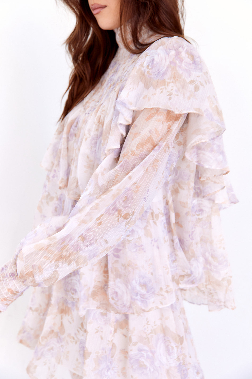 Madison Tiered Chiffon Mini Dress - fab'rik