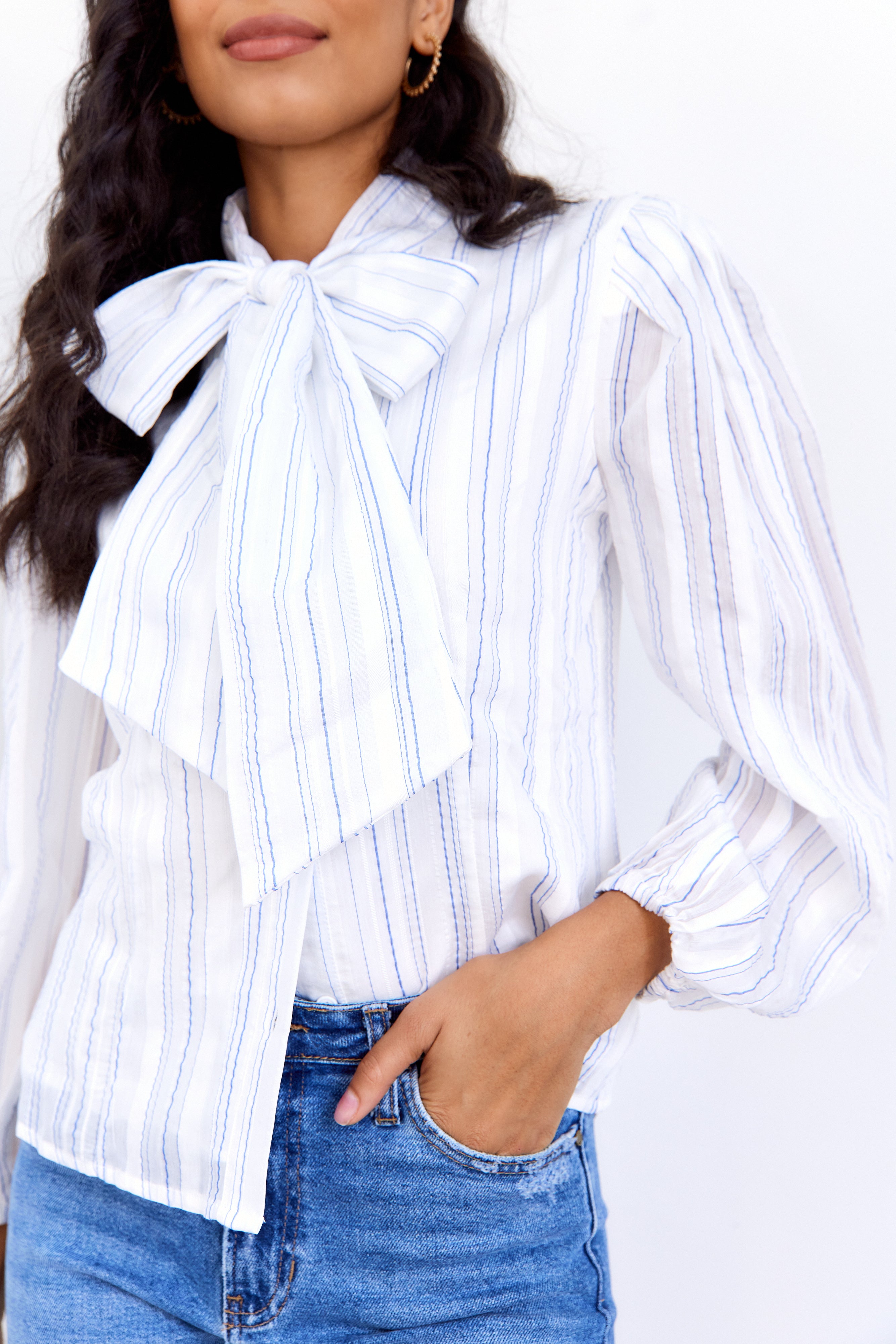 Arden Tie Bow Blouse - fab'rik