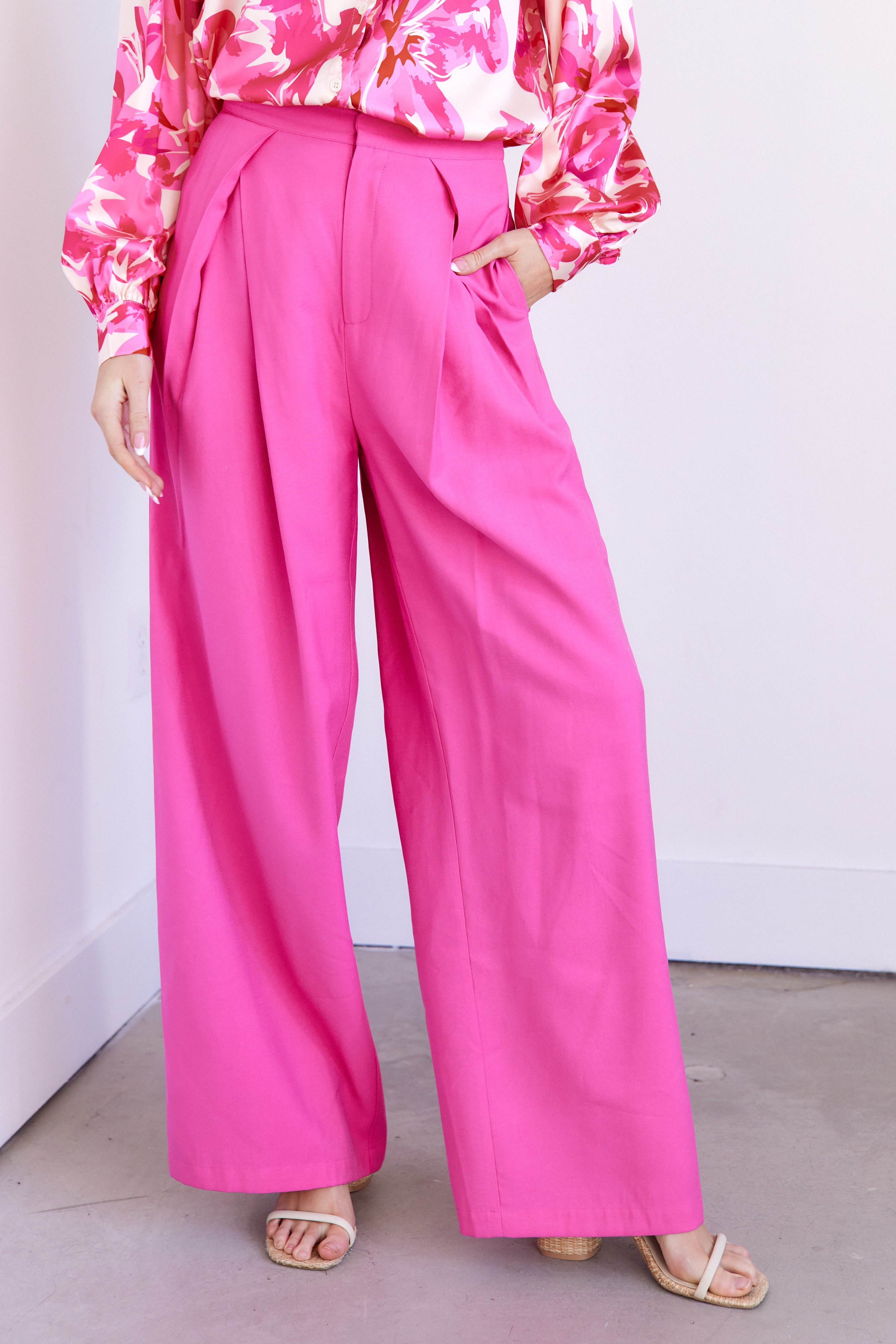 Eleanor Pleated Trouser Pants - fab'rik