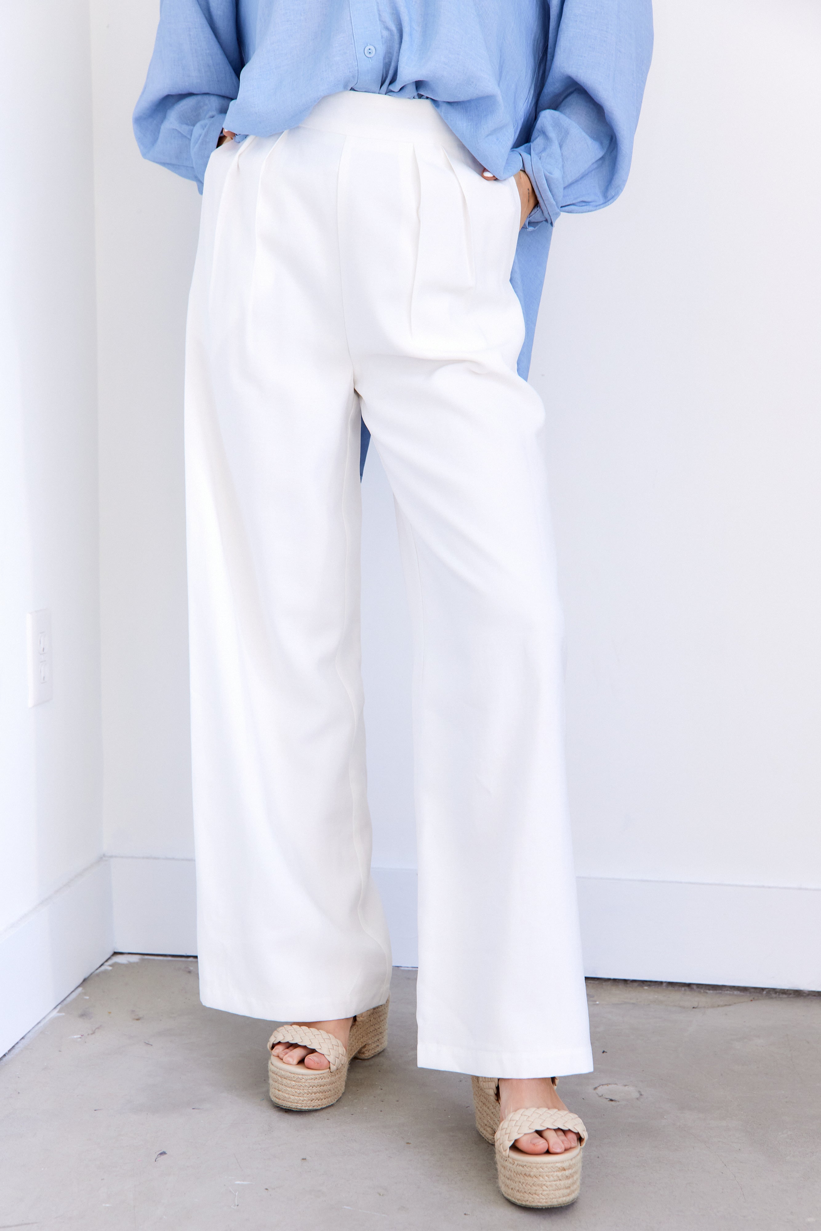 Josephine Wide Leg Full Length Pants - fab'rik