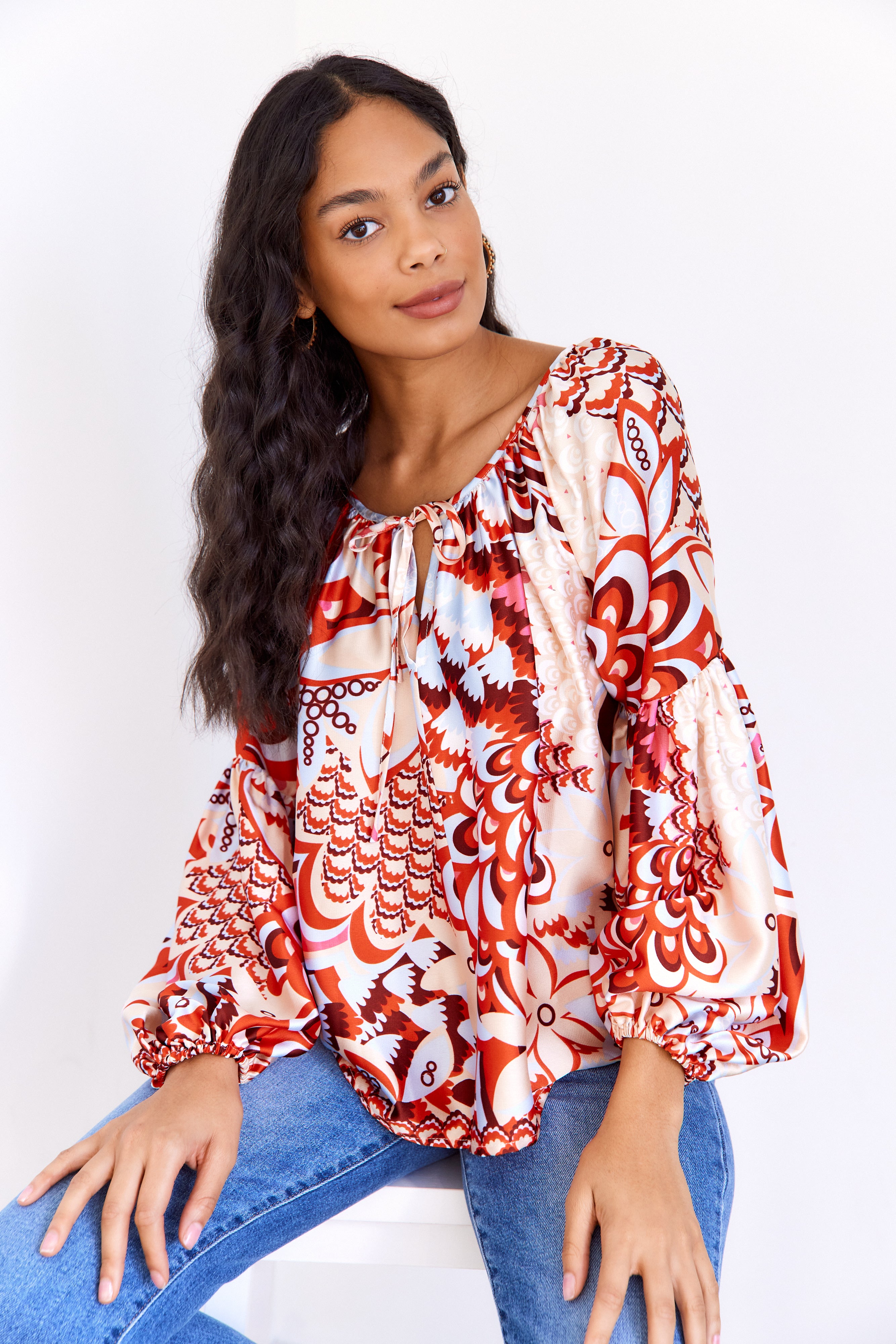 Paris Floral Blouse - fab'rik