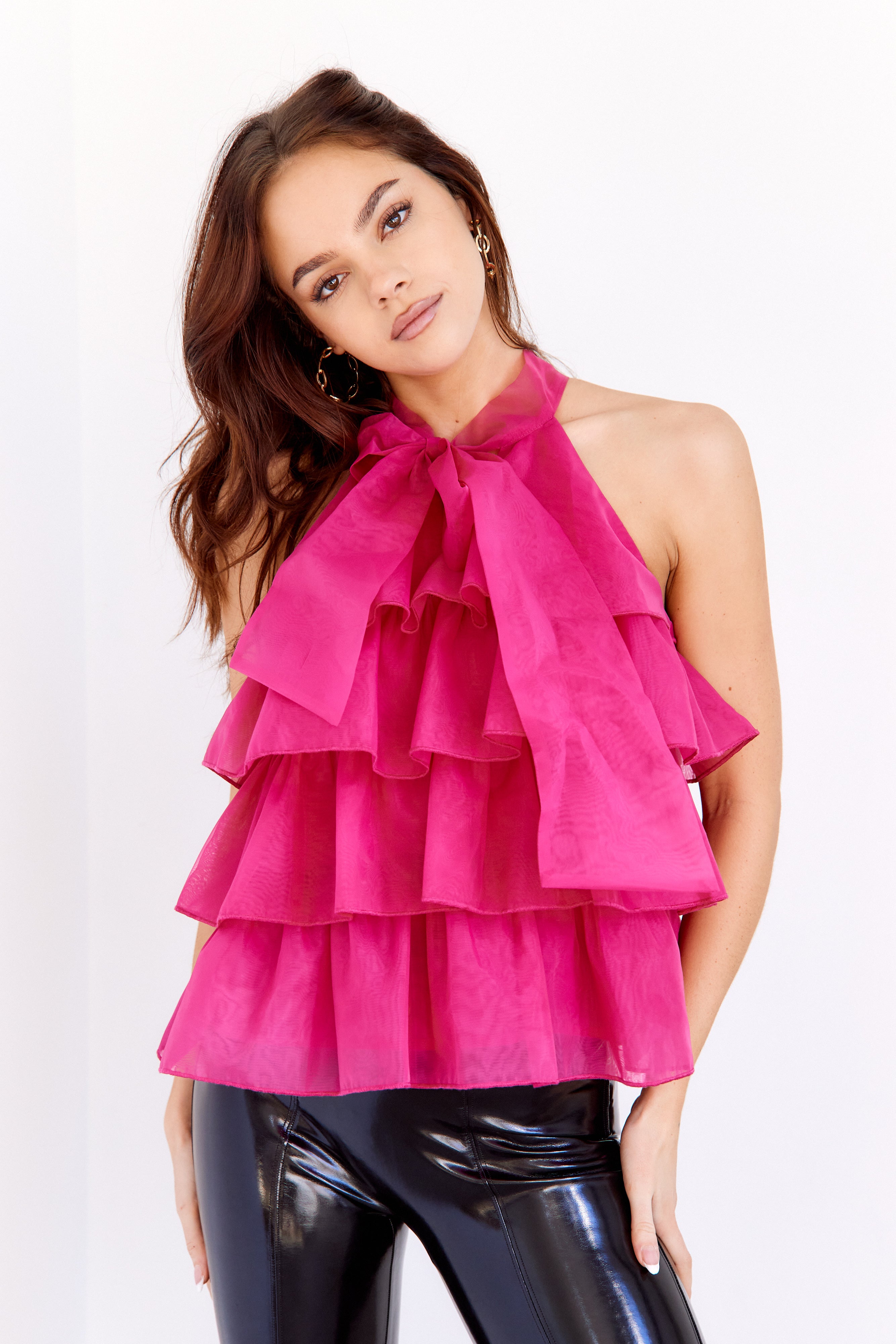 Ingrid Ruffle Tiered Tulle Top - fab'rik