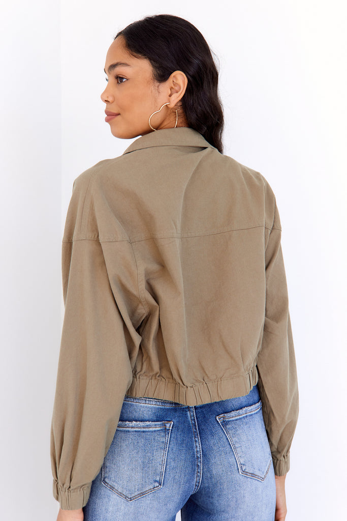 Arden Cropped Utility Jacket - fab'rik