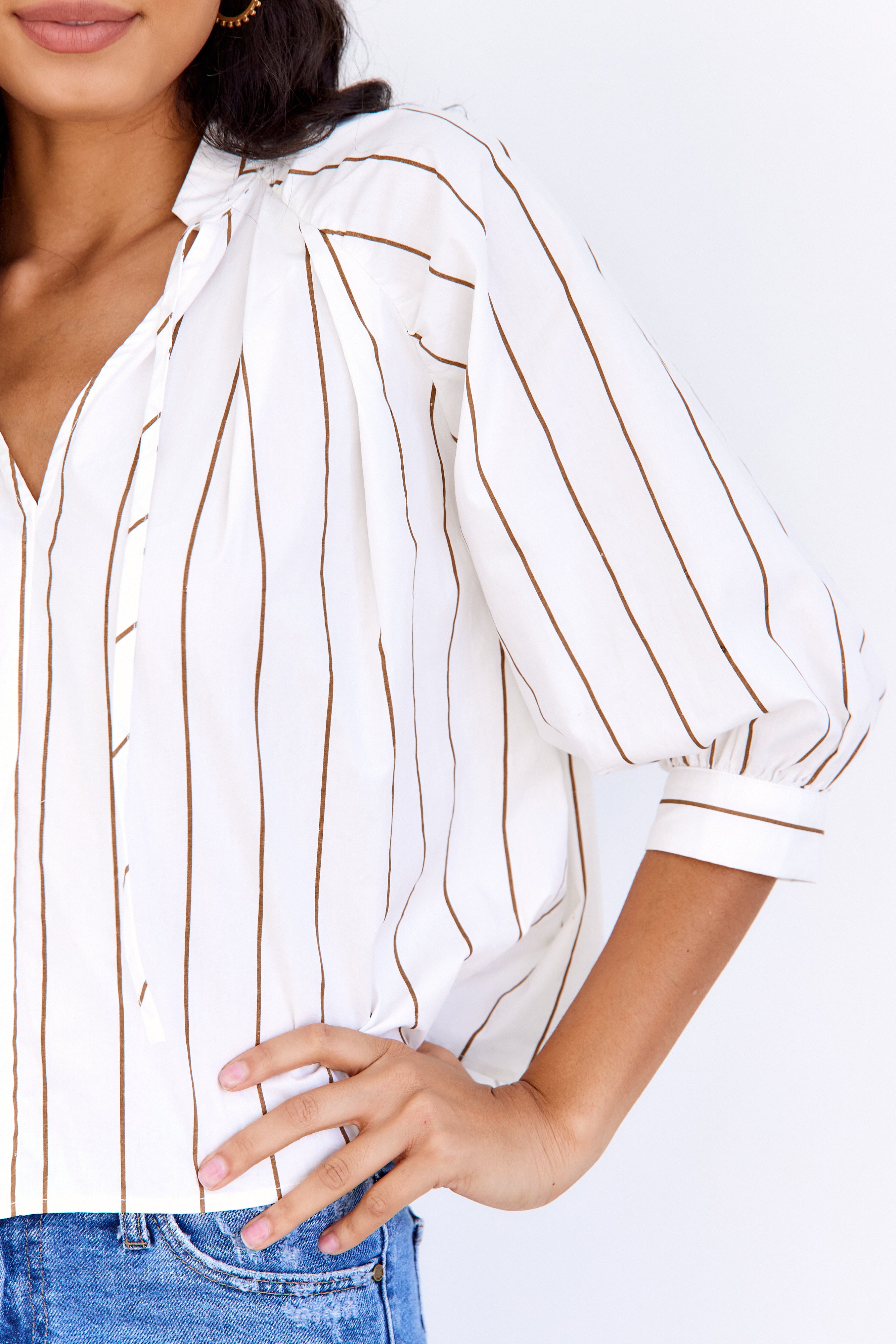 Emery Striped Blouse - fab'rik