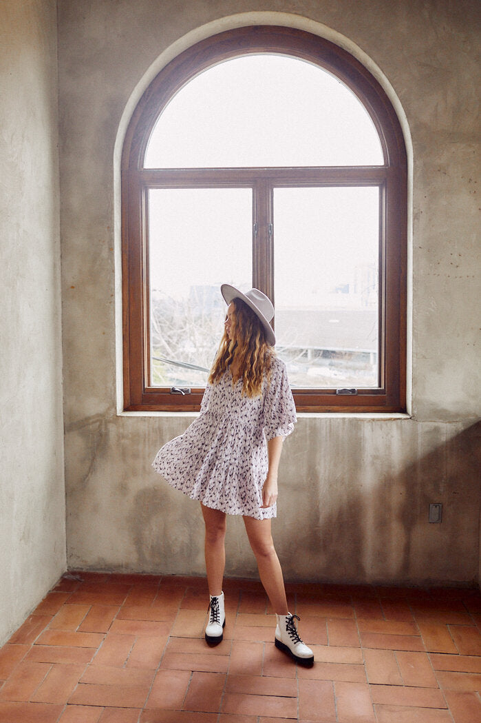 Elliette Tiered Mini Dress - fab'rik