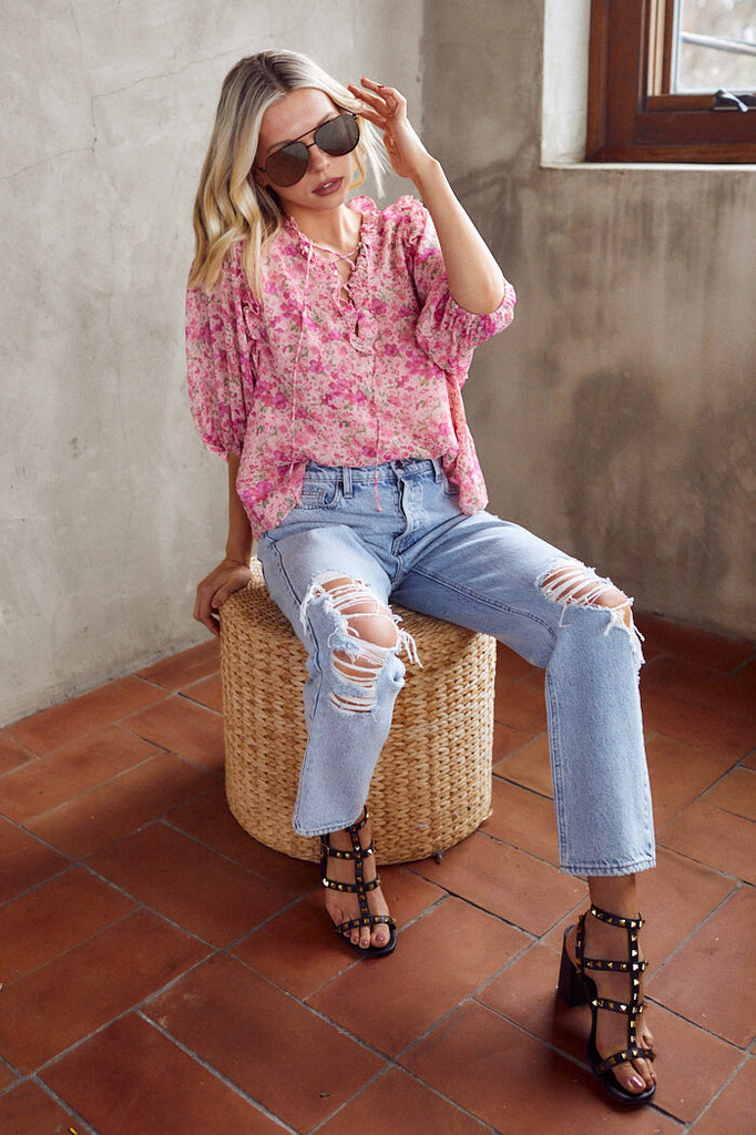 Halli Floral Blouse - fab'rik