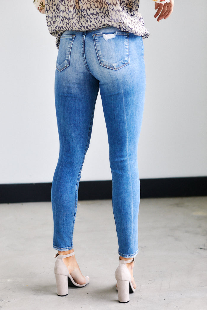 SALE - Vida Distressed Skinny Jeans - fab'rik