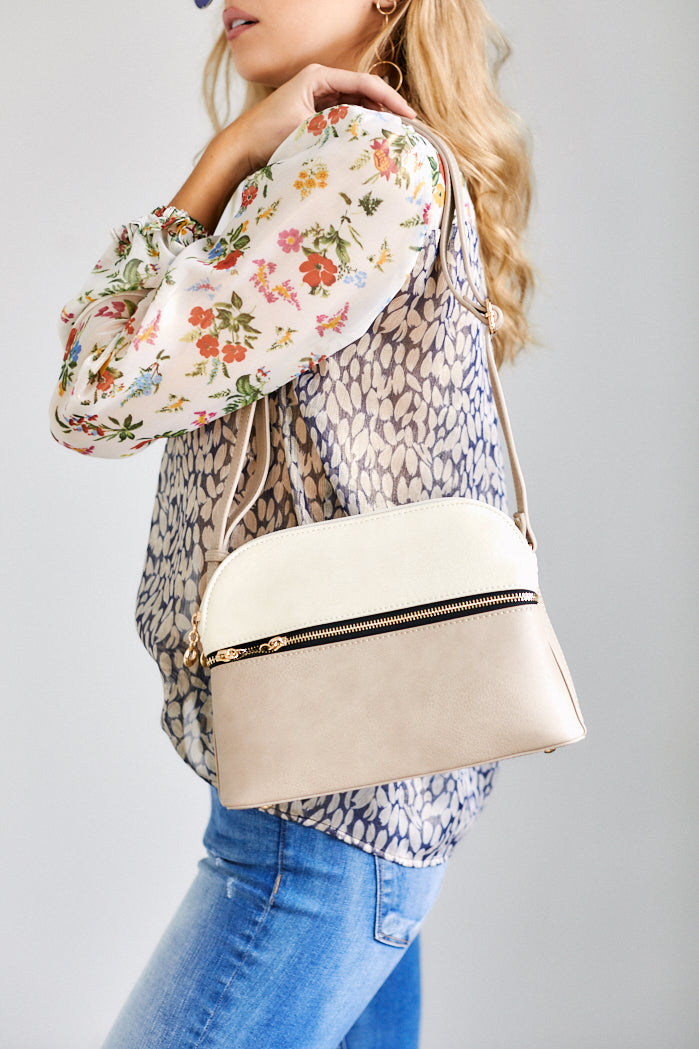 Milena Contrast Handbag - fab'rik