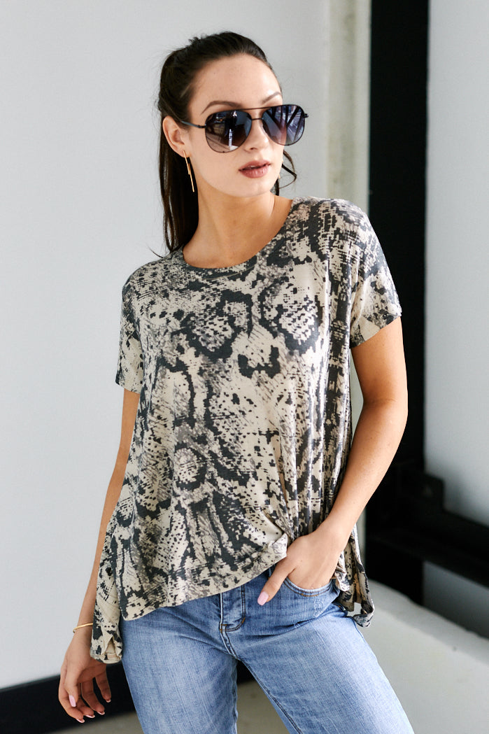 Tatum Snake Short Sleeve Tee - fab'rik