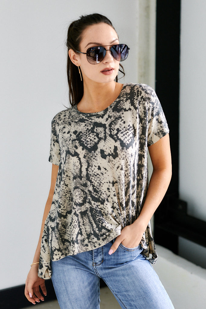 Tatum Snake Short Sleeve Tee - fab'rik