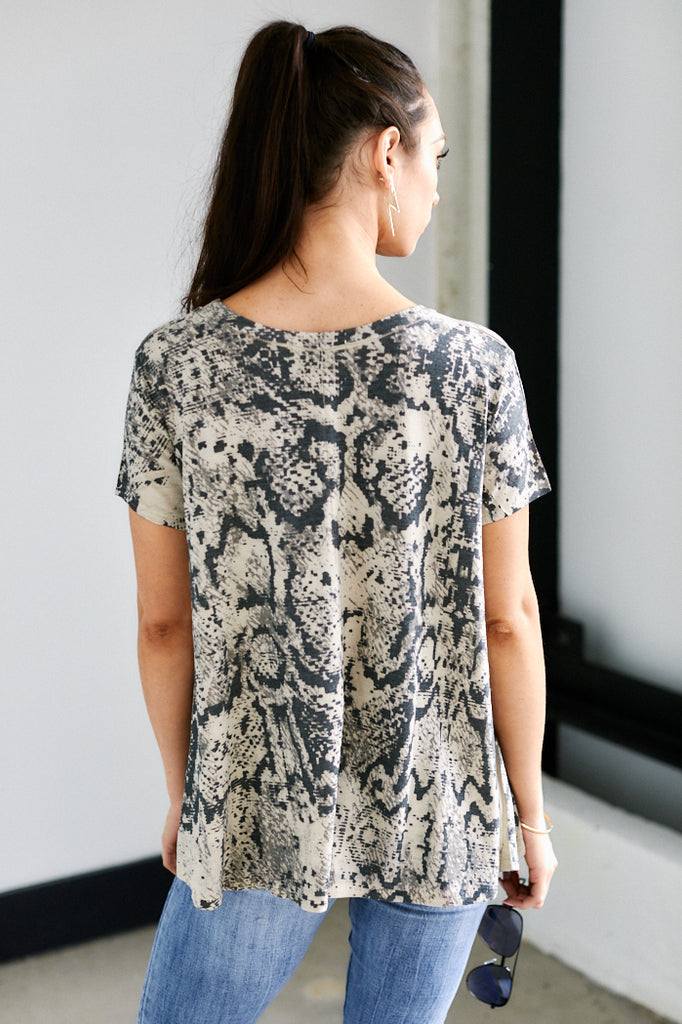 Tatum Snake Short Sleeve Tee - fab'rik