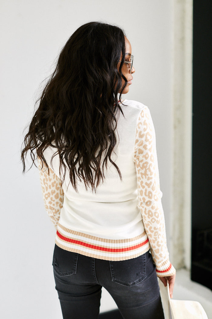 SALE - Sofia Animal Print Sweater - fab'rik