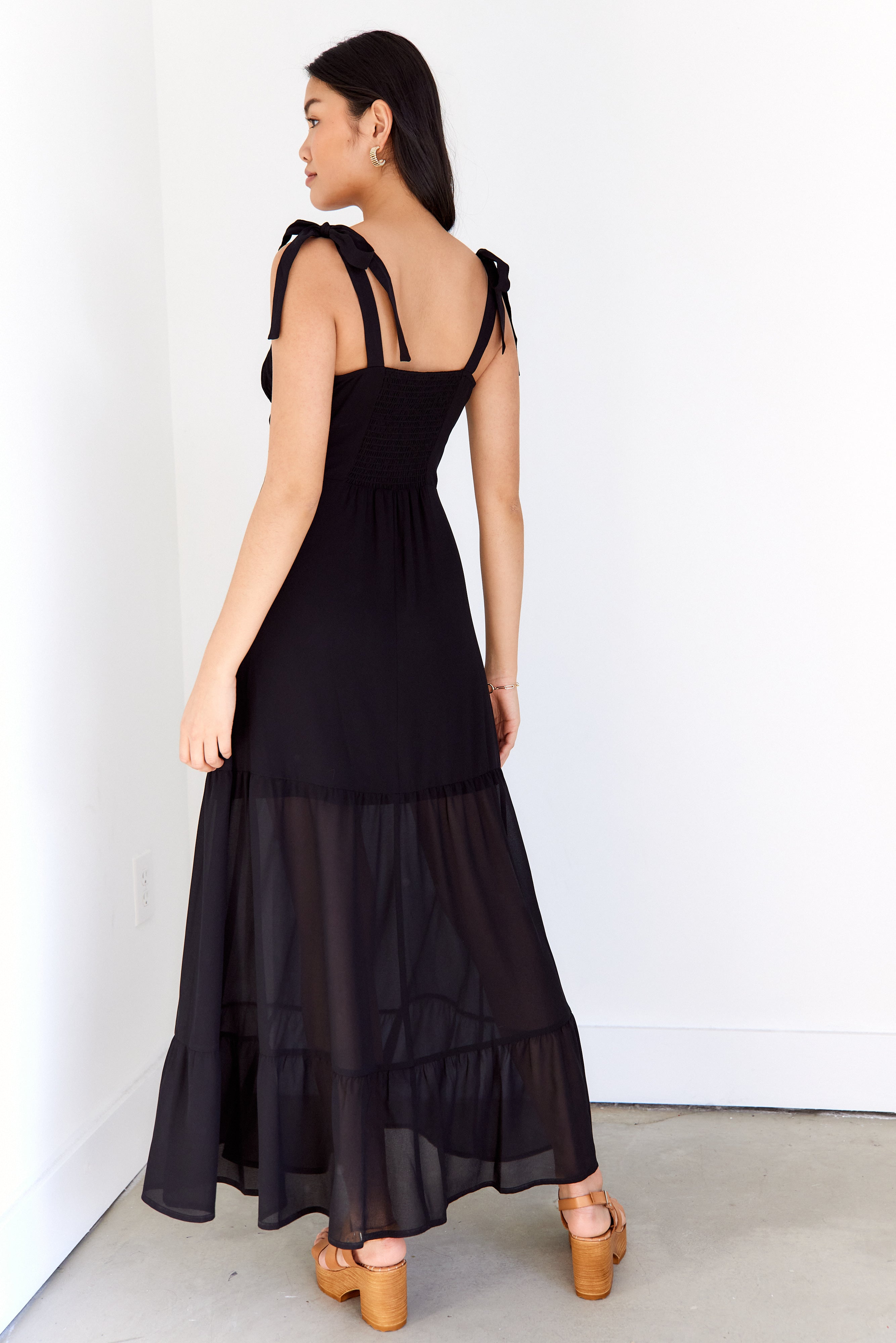 Tena Tie Strap Midi Dress - fab'rik