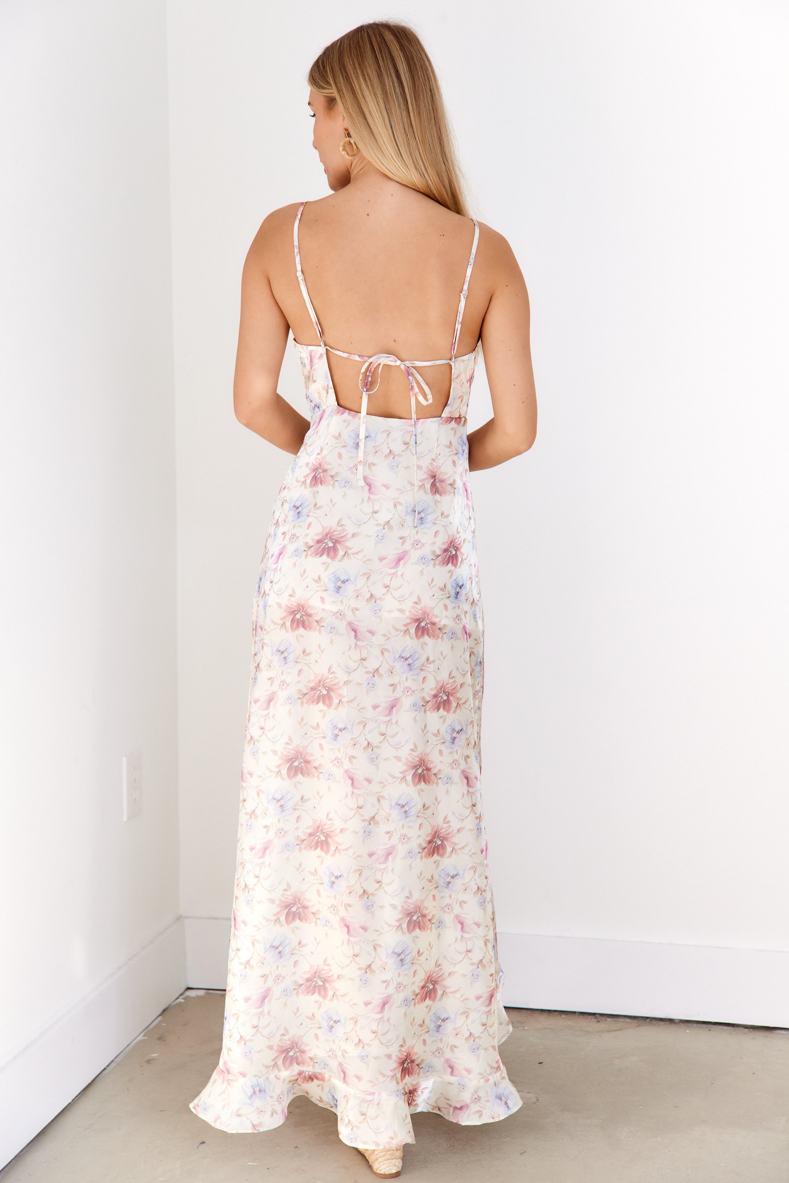 Erin Ruffle Front Slip Dress - fab'rik