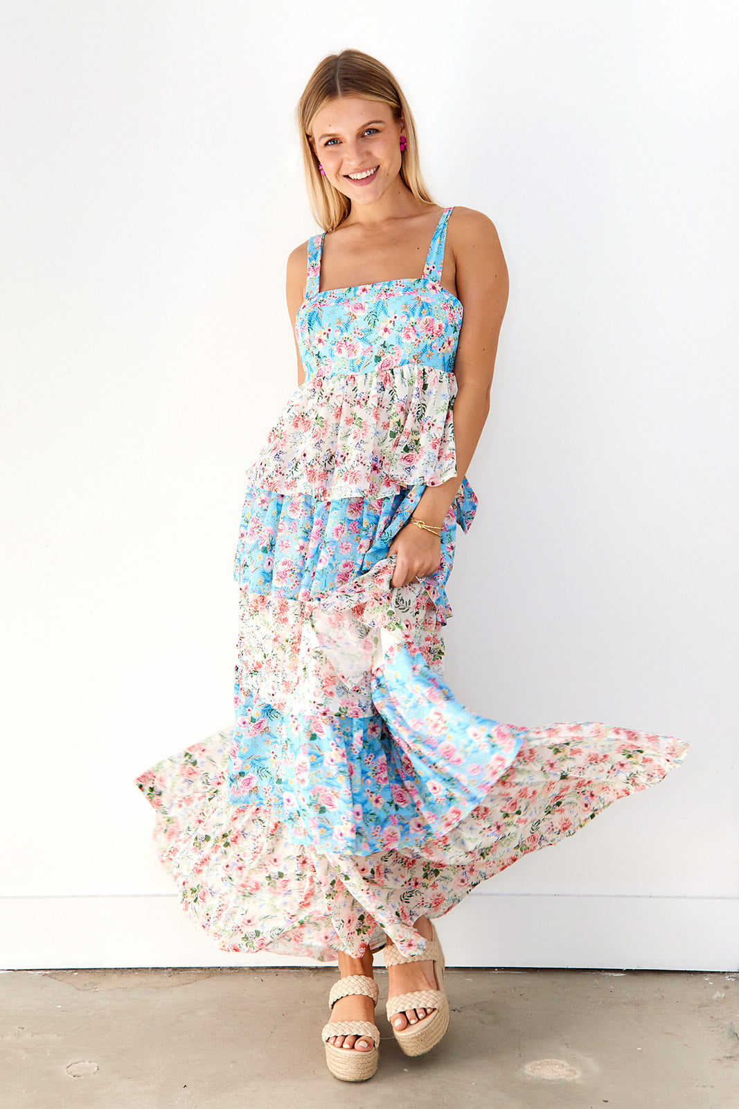 Kim Tiered Floral Maxi Dress - fab'rik