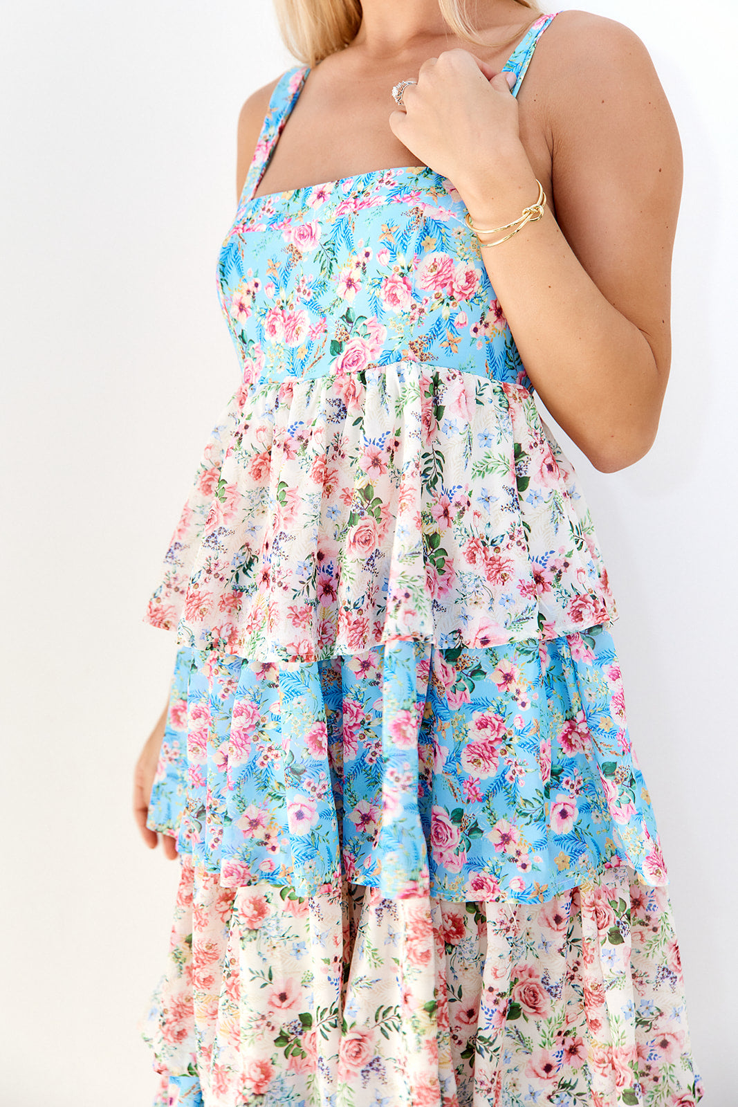 Kim Tiered Floral Maxi Dress - fab'rik