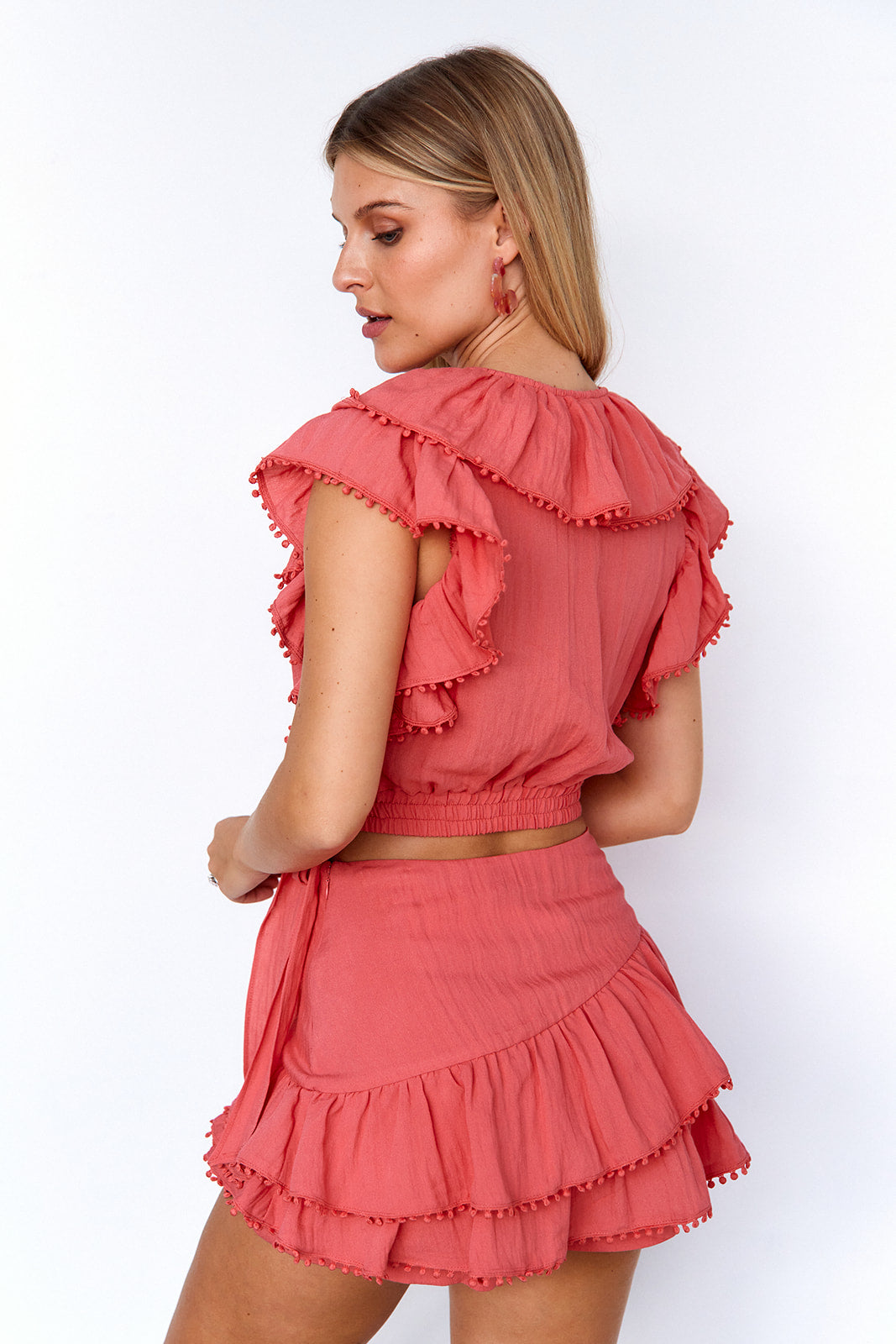 Bonita Pom Pom Mini Skirt - fab'rik