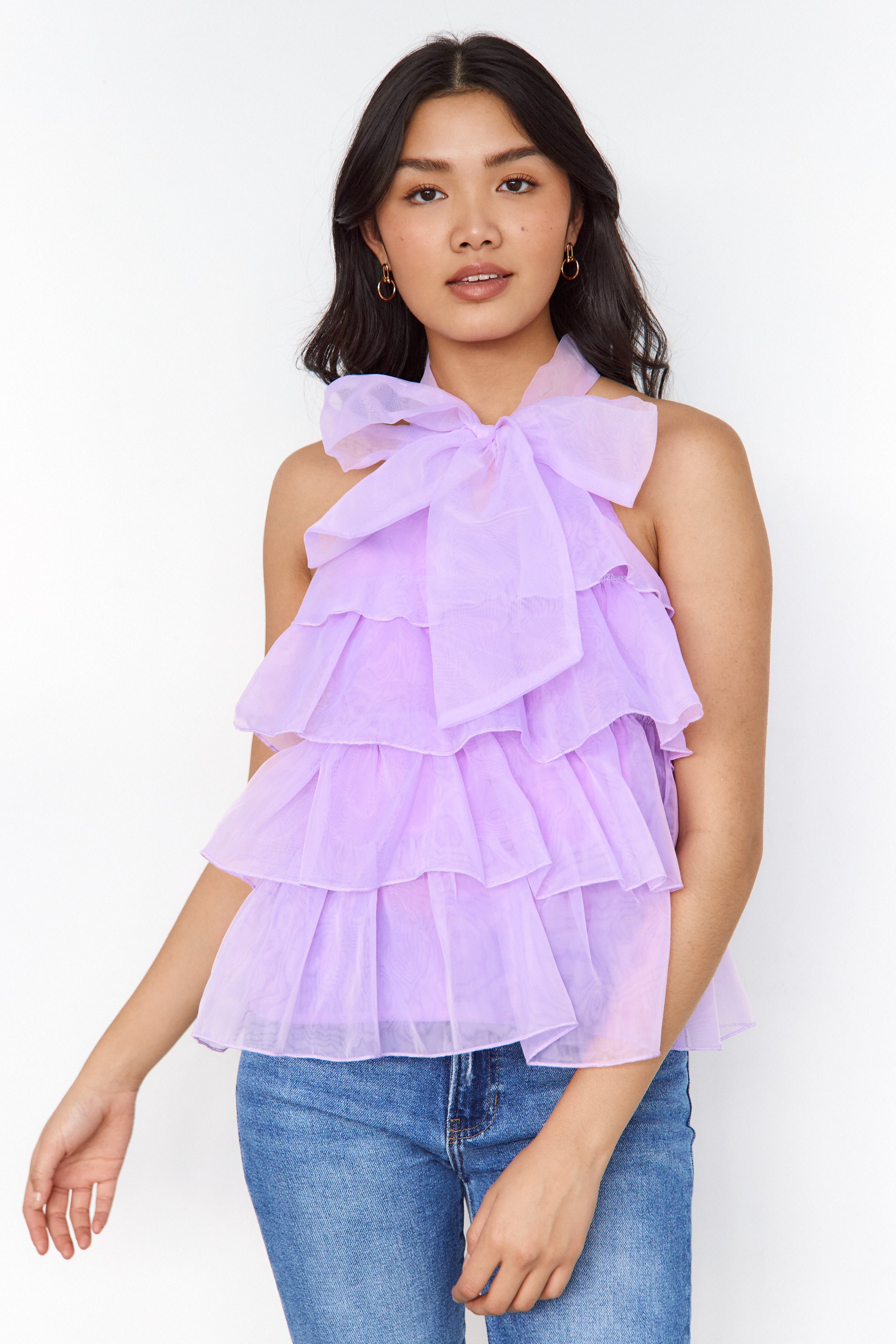 Ingrid Ruffle Tiered Tulle Top - fab'rik
