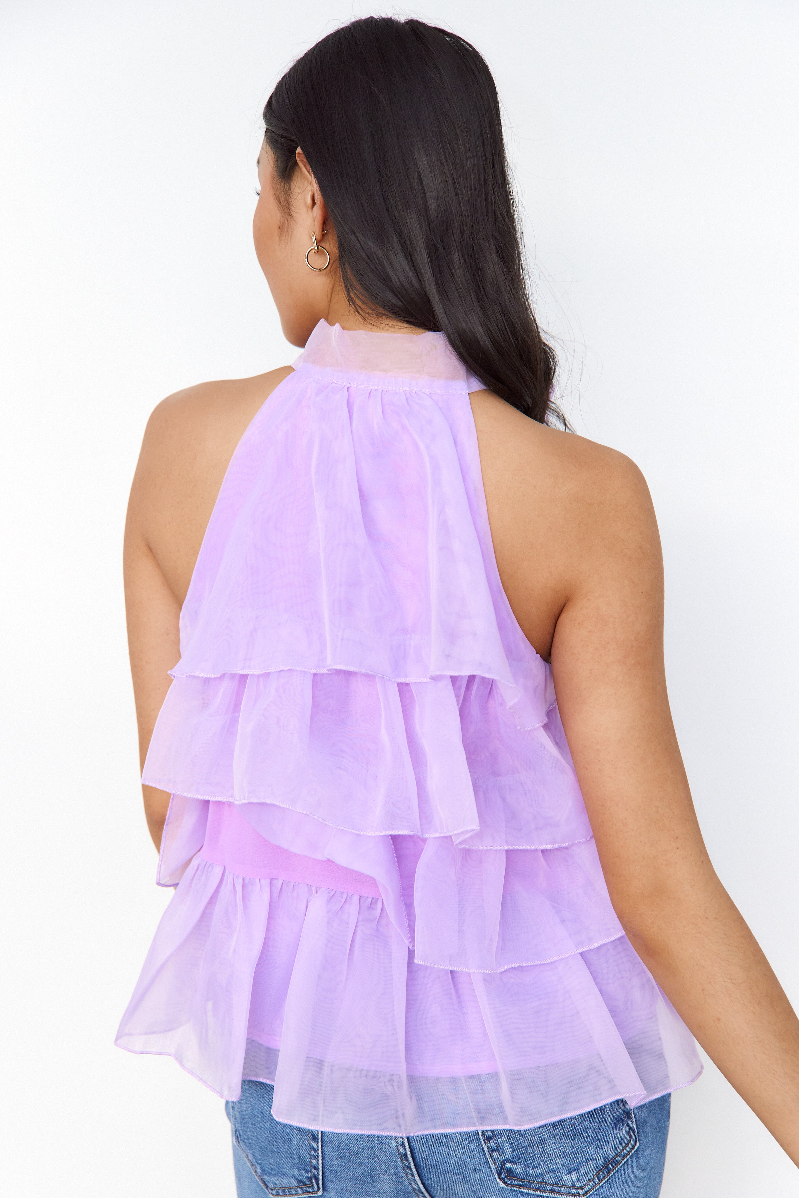 Ingrid Ruffle Tiered Tulle Top - fab'rik
