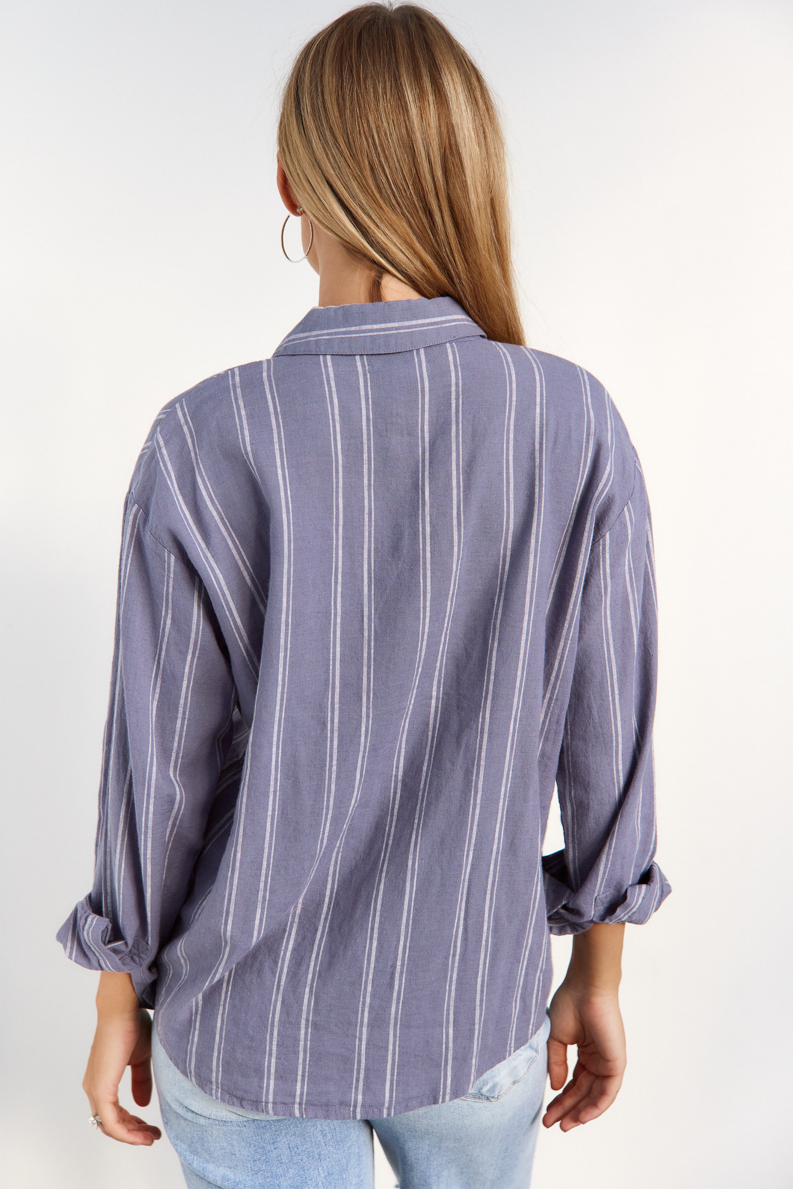 Z Supply Sunday Striped Button Up Shirt - fab'rik