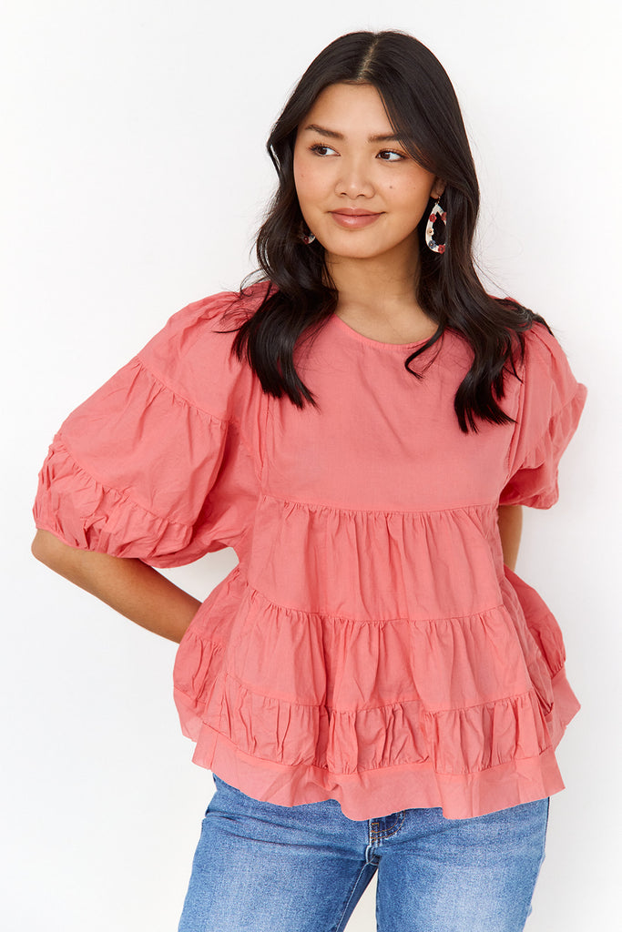 Sophie Tiered Babydoll Blouse - fab'rik