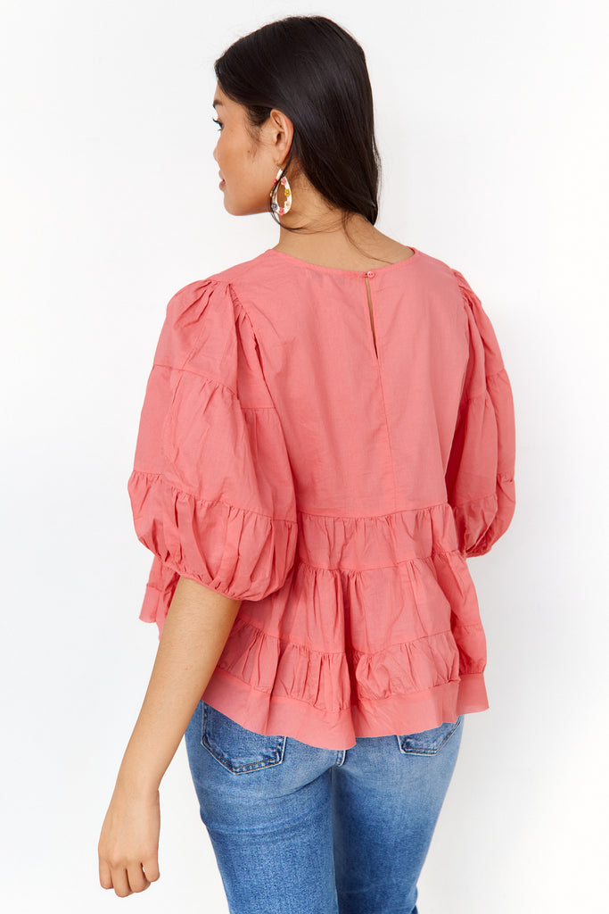 Sophie Tiered Babydoll Blouse - fab'rik