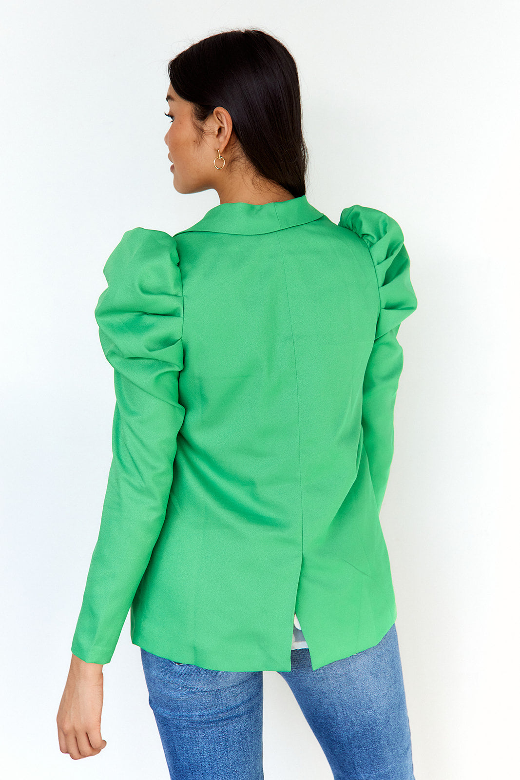 Angie Ruched Sleeve Blazer - fab'rik