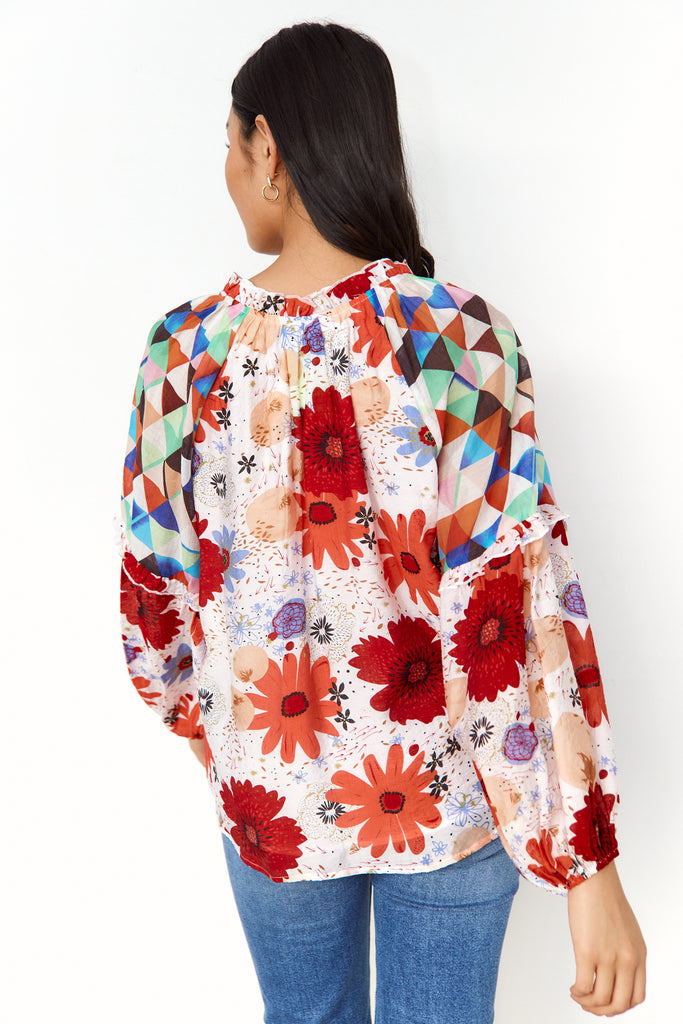 Carver Floral Mixed Print Blouse - fab'rik
