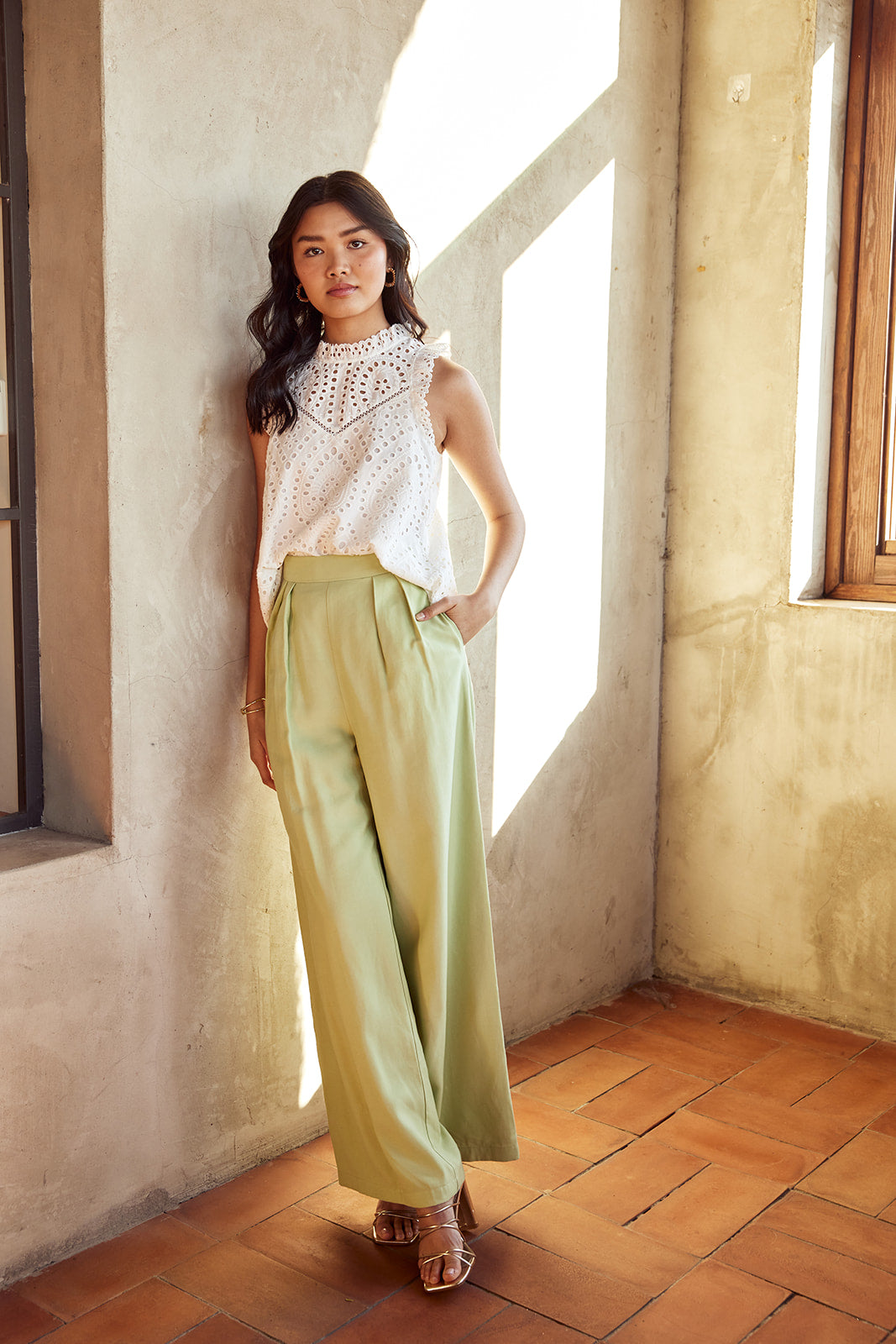 Josephine Wide Leg Full Length Pants - fab'rik