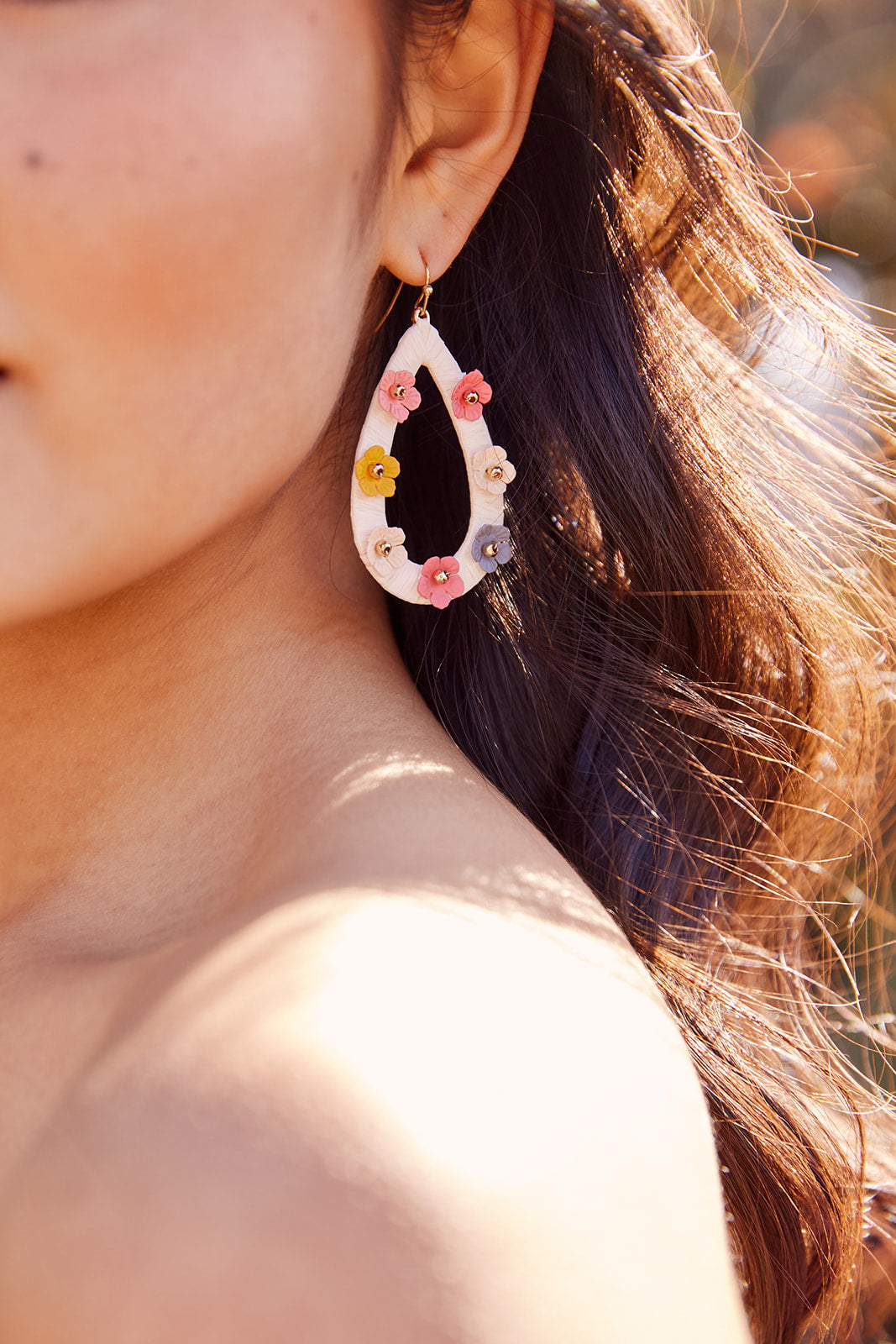 Flora Beaded Drop Earrings - fab'rik