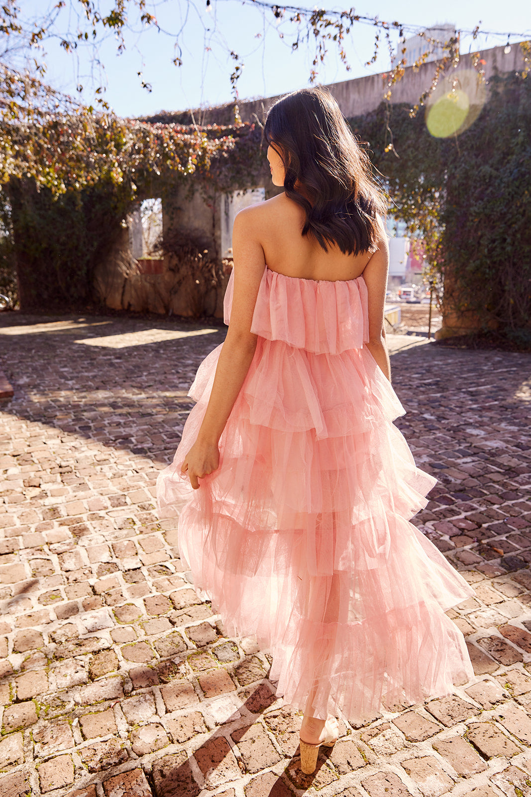 Lilly Strapless High Low Tulle Dress - fab'rik
