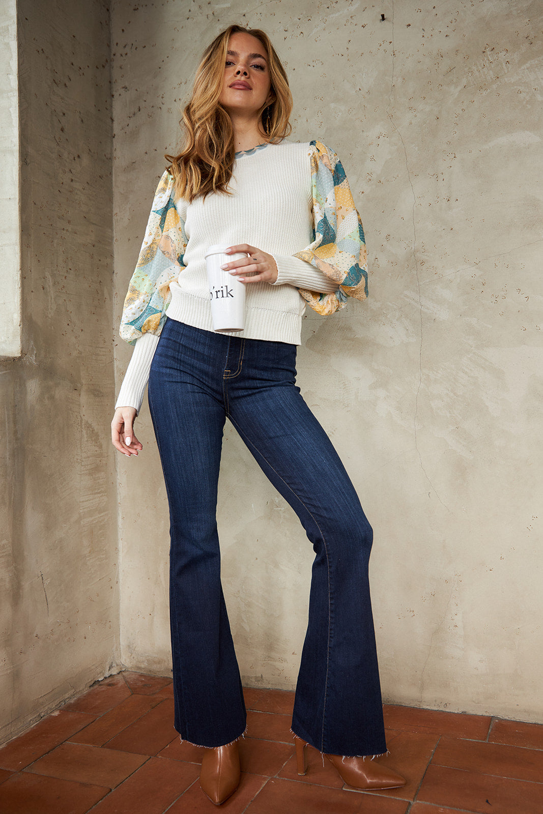 Stokes High Rise Raw Hem Flare - fab'rik