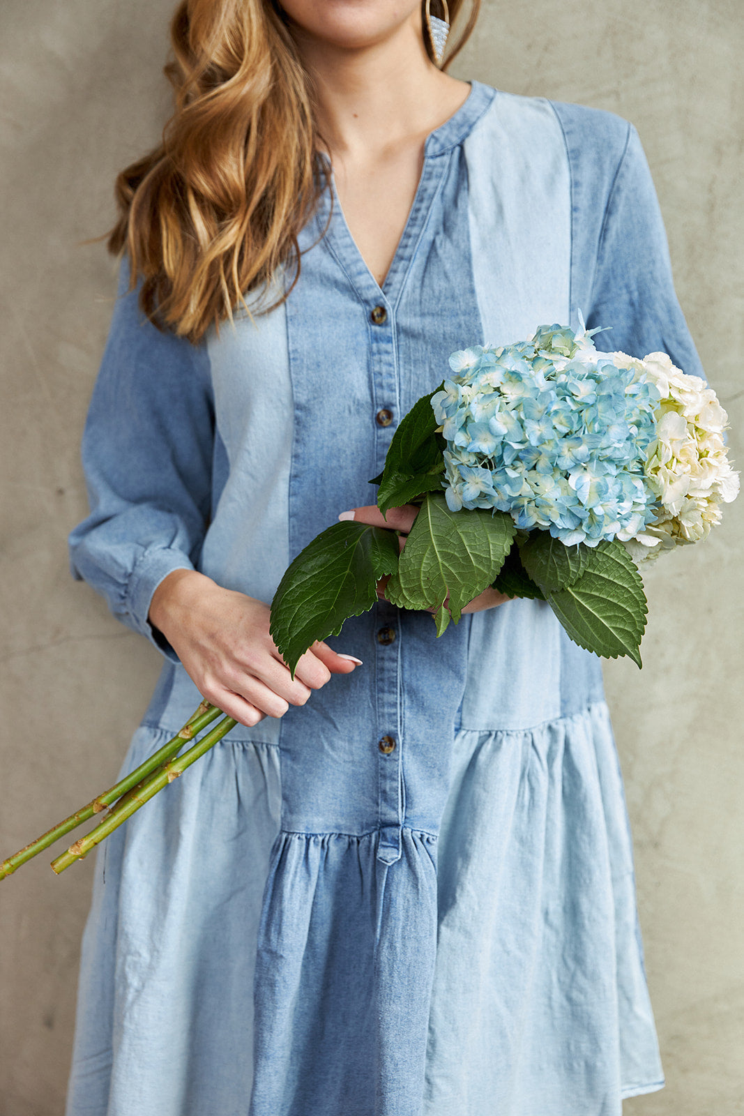 Laramie Drop Waist Denim Dress - fab'rik