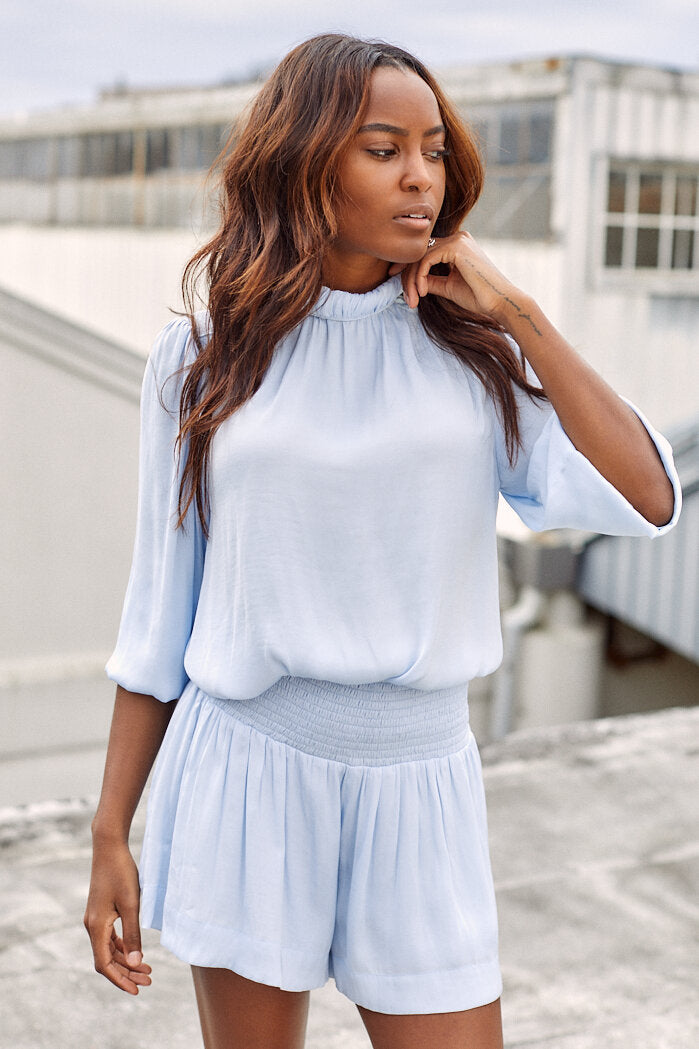 Clair Mock Neck Blouse - fab'rik