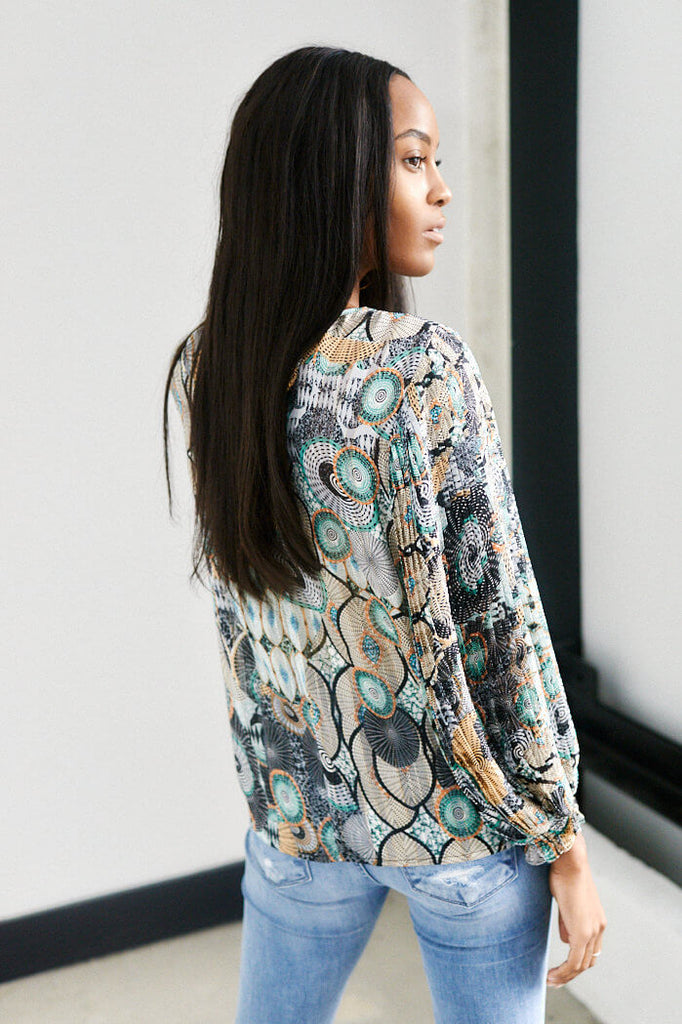 Lawson Tribal Print Blouse - fab'rik