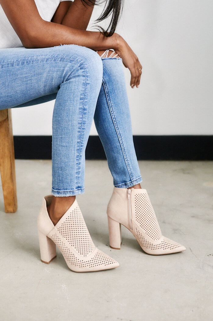 Claudia Perforated Bootie - fab'rik