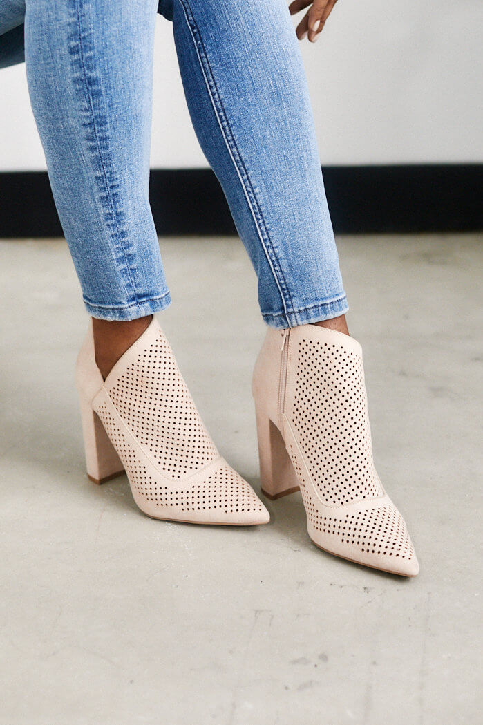 Claudia Perforated Bootie - fab'rik